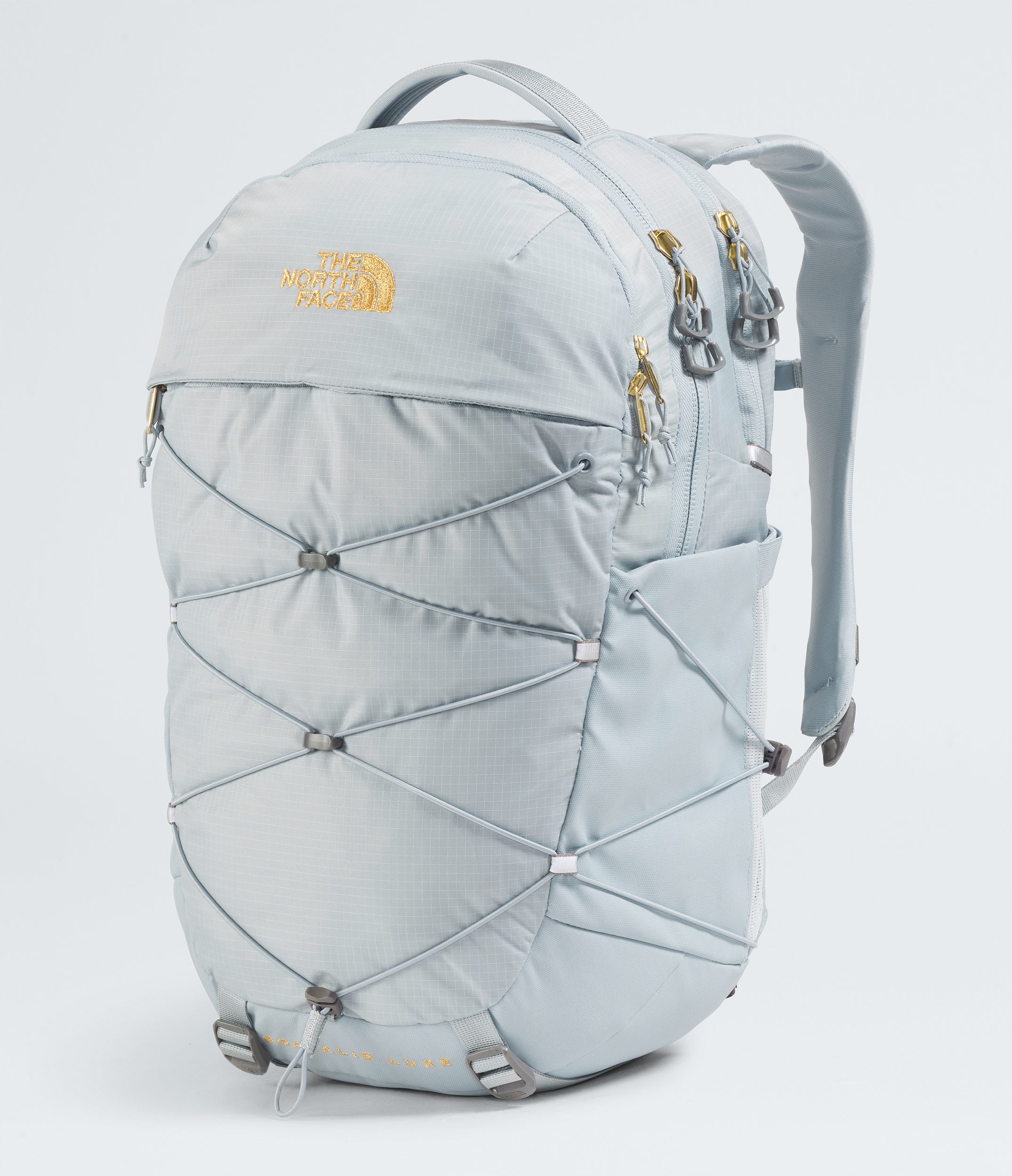 Women's The North Face Borealis Luxe Backpack Frost Grey / Gold Metallic