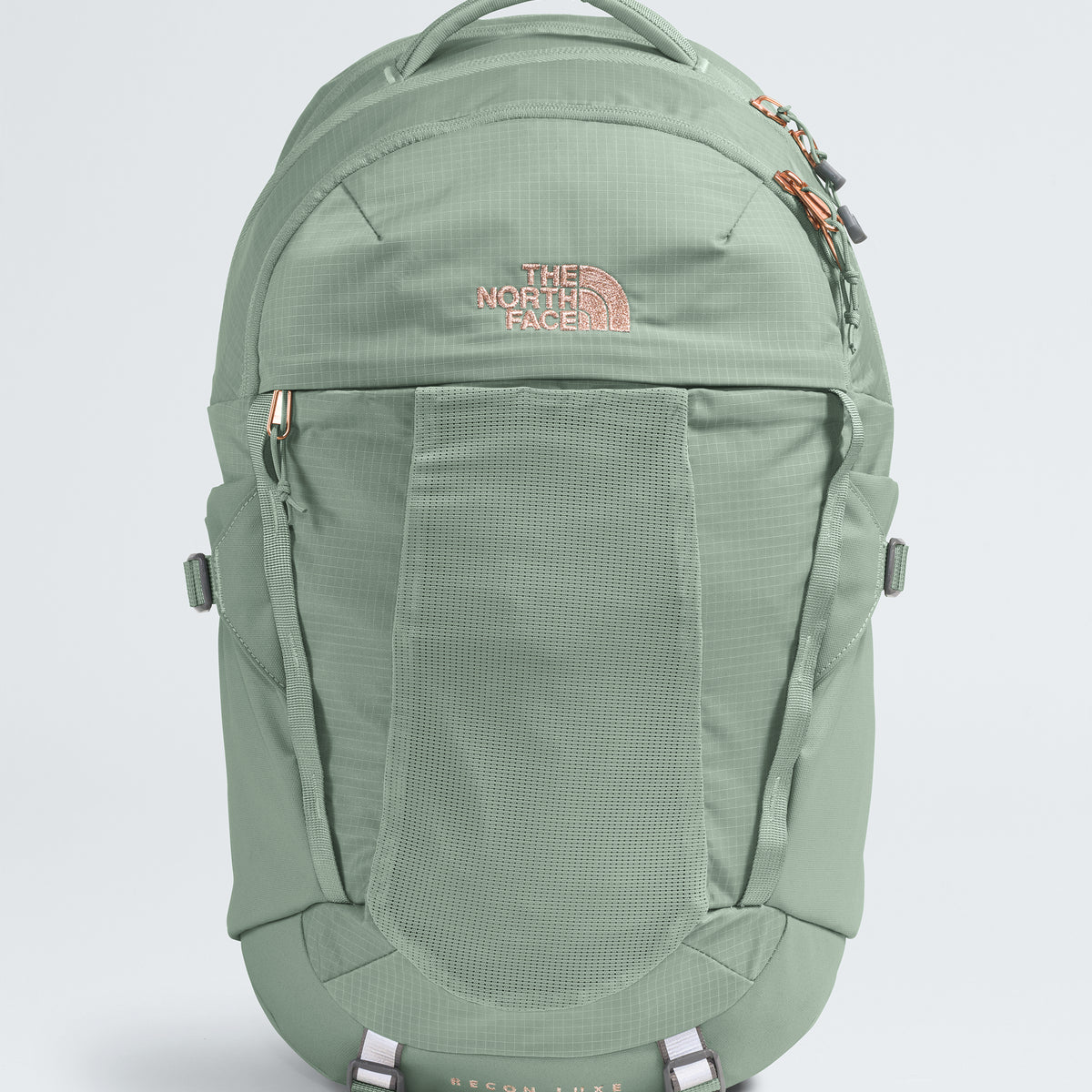 Women's The North Face Recon Luxe Backpack Slate Moss / Burnt Coral Metallic