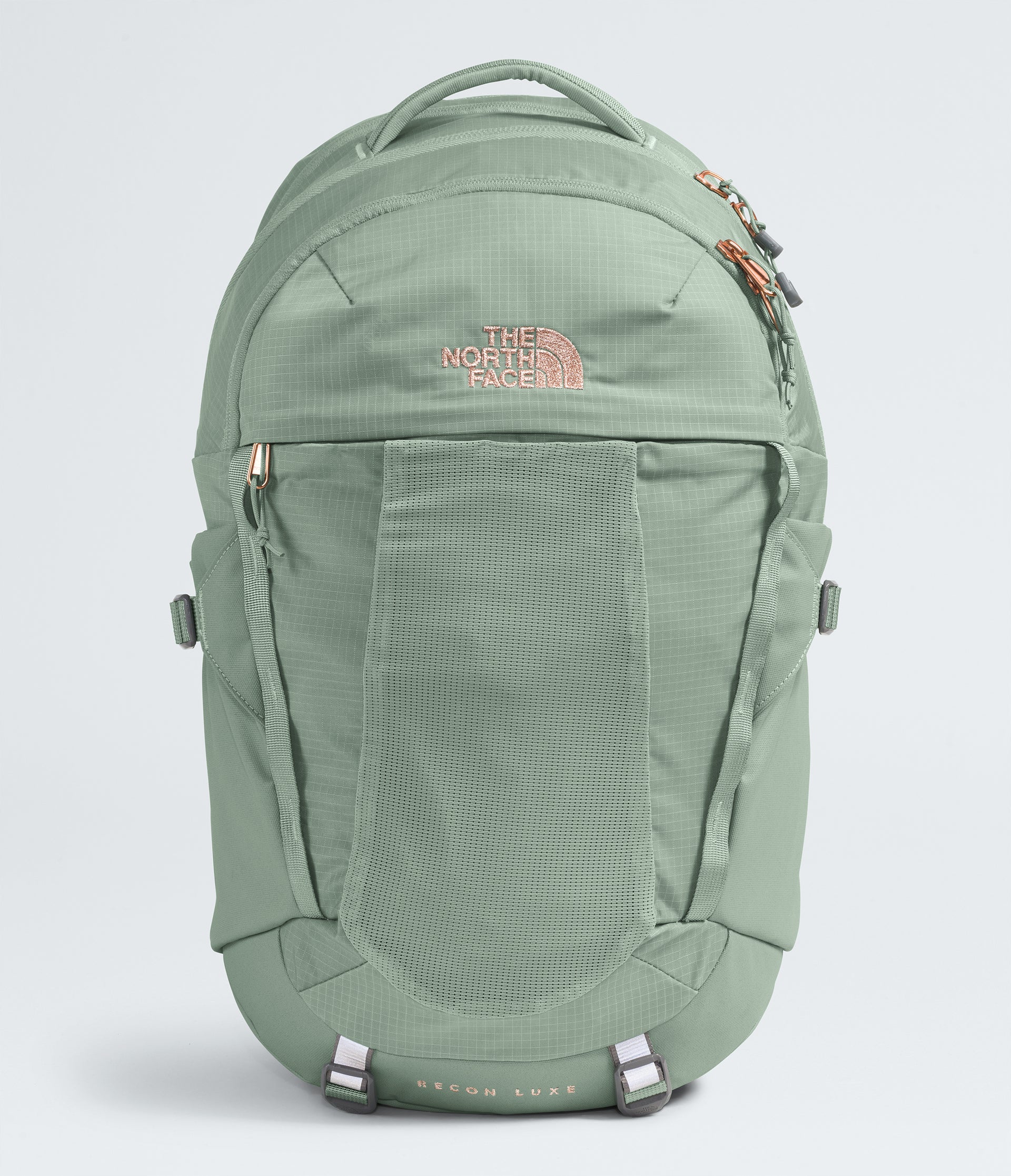 Women's The North Face Recon Luxe Backpack Slate Moss / Burnt Coral  Metallic