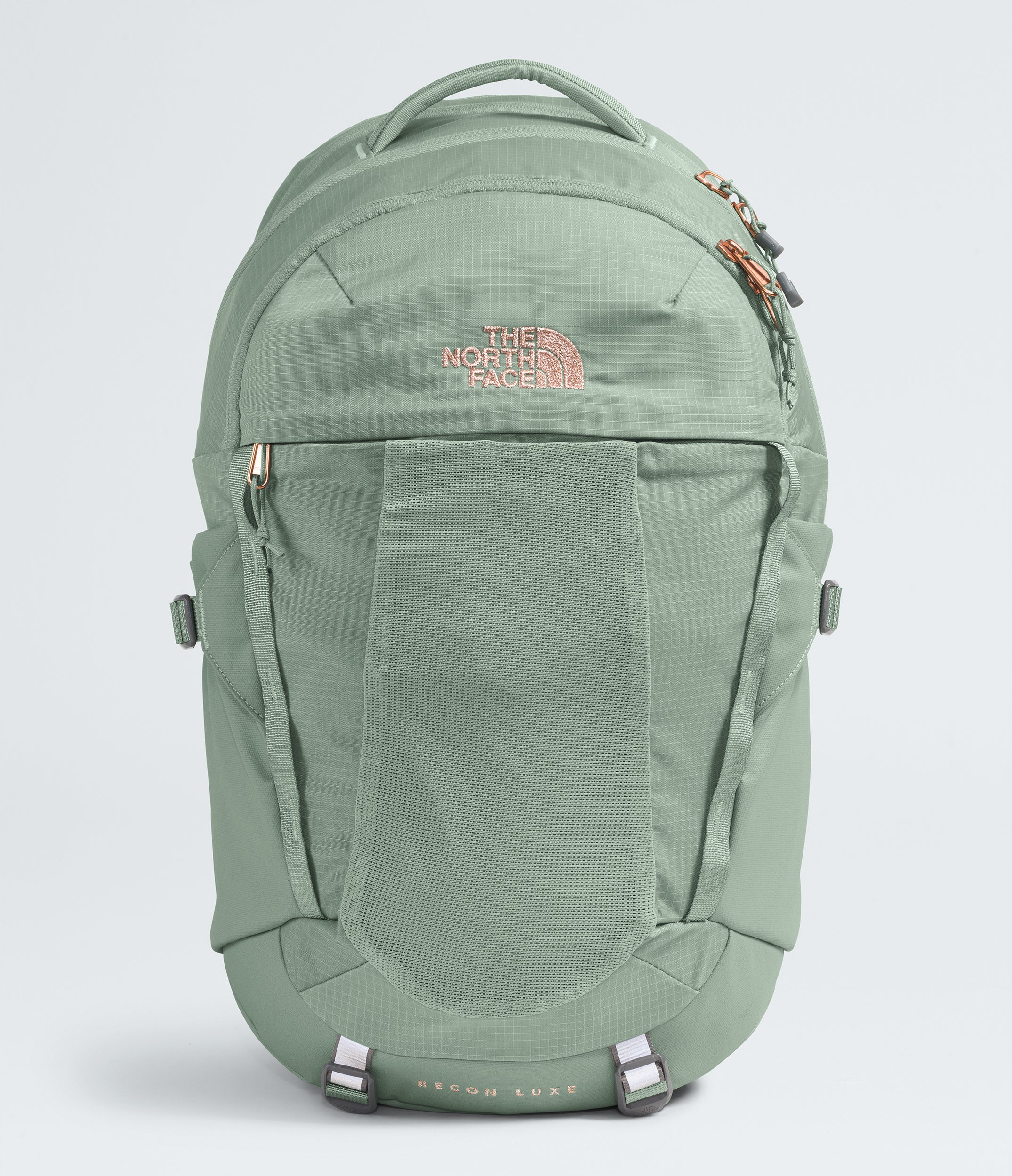 Women's The North Face Recon Luxe Backpack Slate Moss / Burnt Coral Metallic