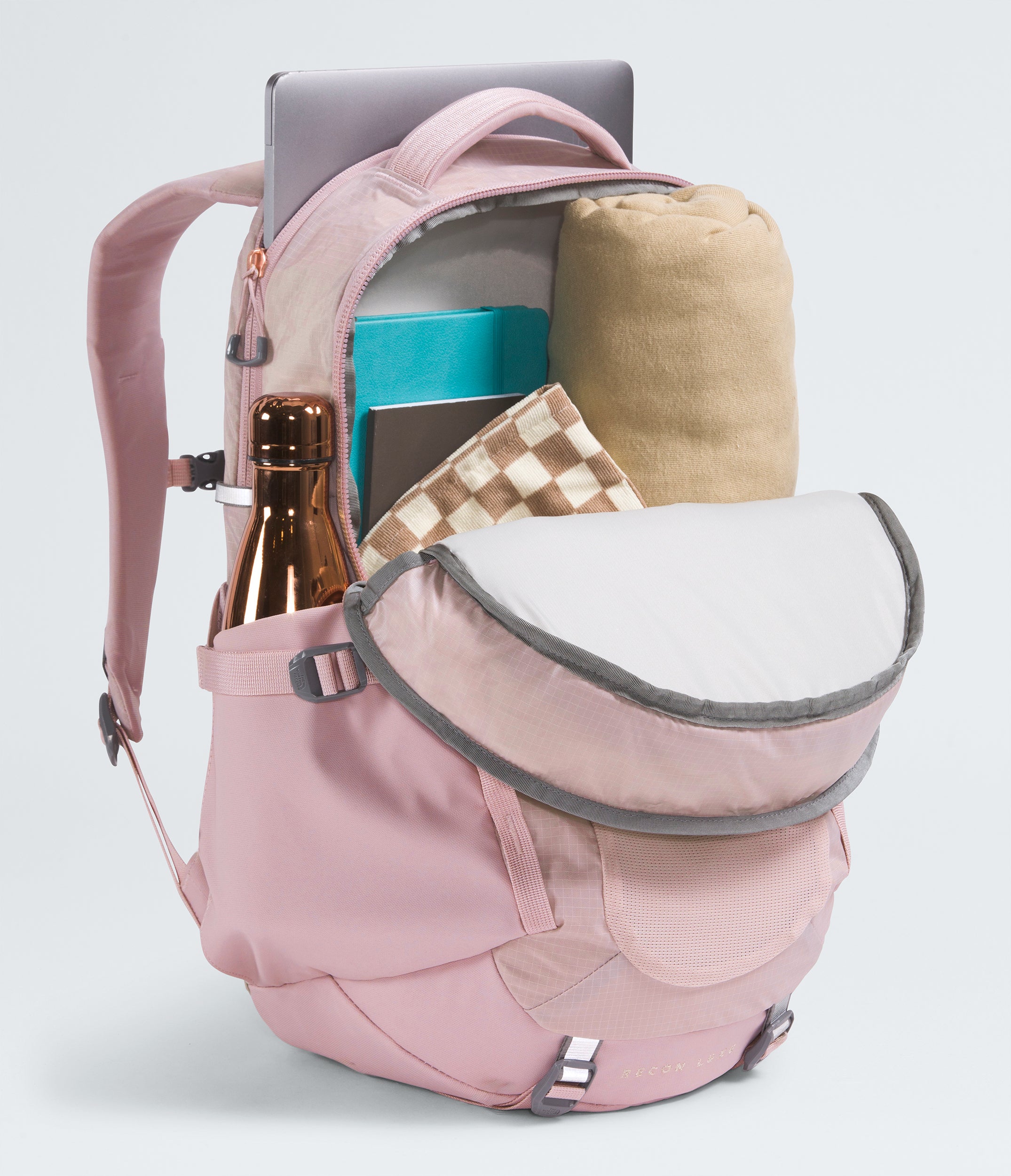 Women's The North Face Recon Luxe Backpack Metal Pink / Burnt Coral Metallic