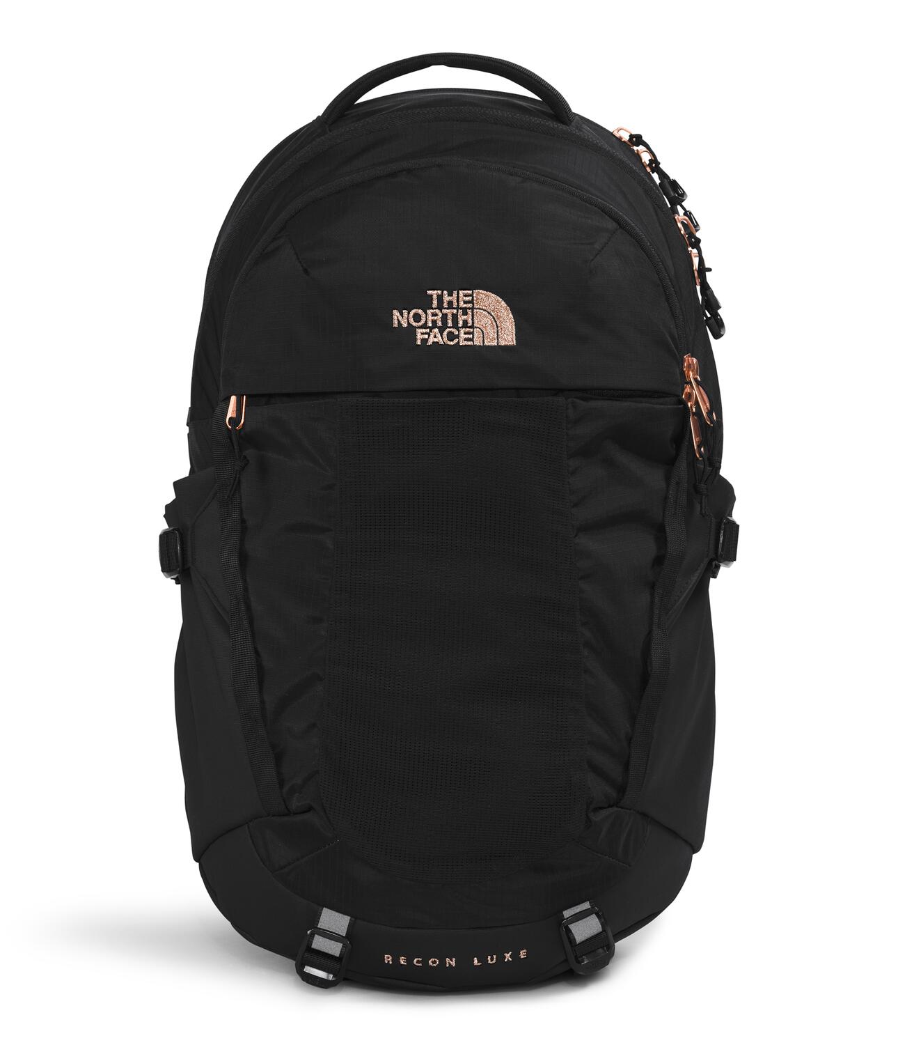 Women's The North Face Recon Luxe Backpack TNF Black / Burnt Coral