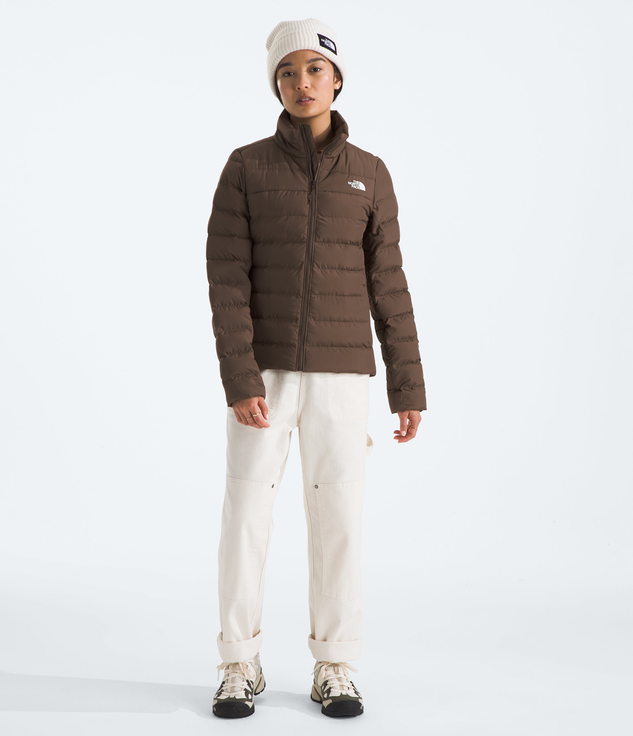 Women's The North Face Aconcagua 3 Jacket Smokey Brown / White