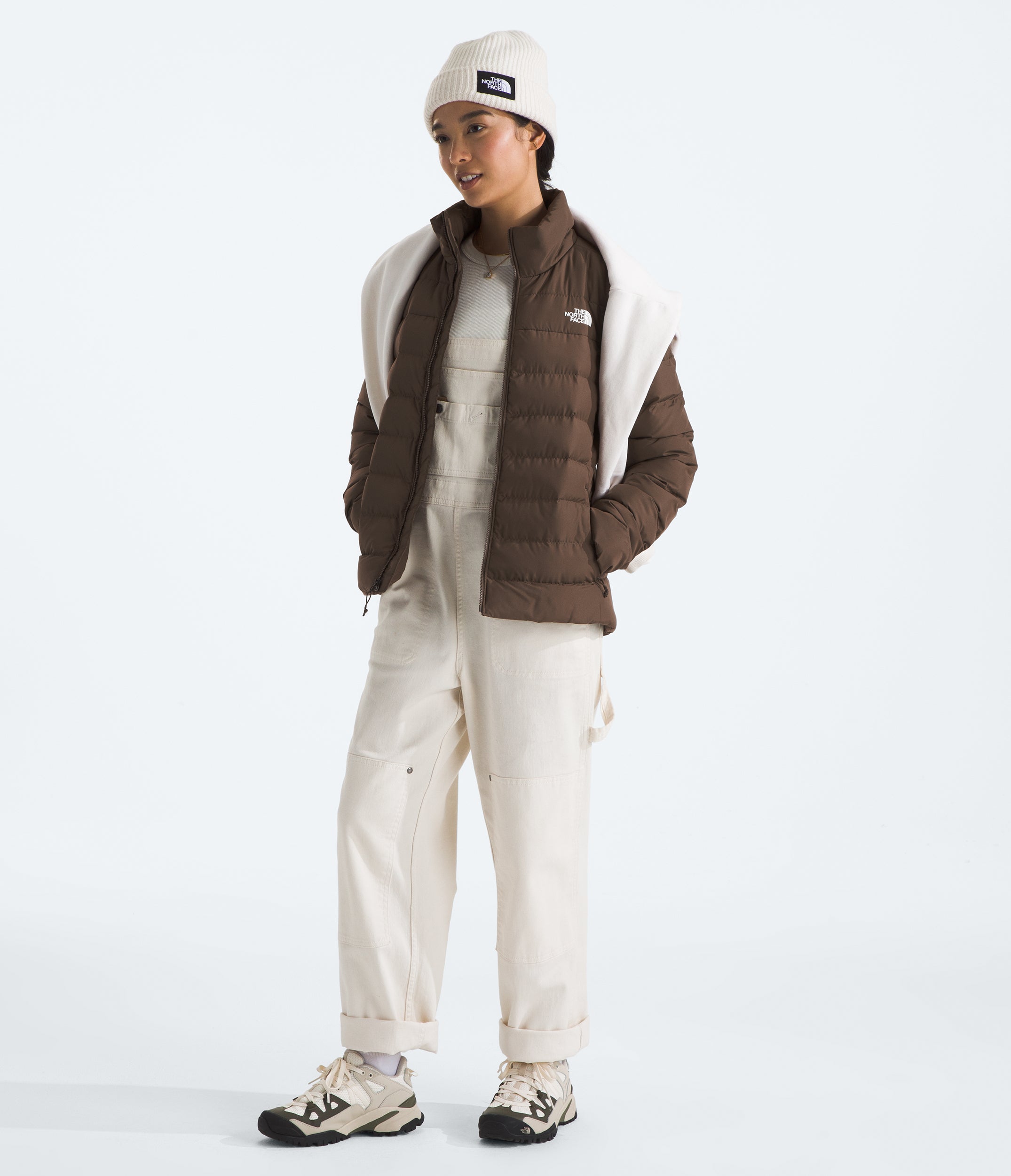 Women's The North Face Aconcagua 3 Jacket Smokey Brown / White