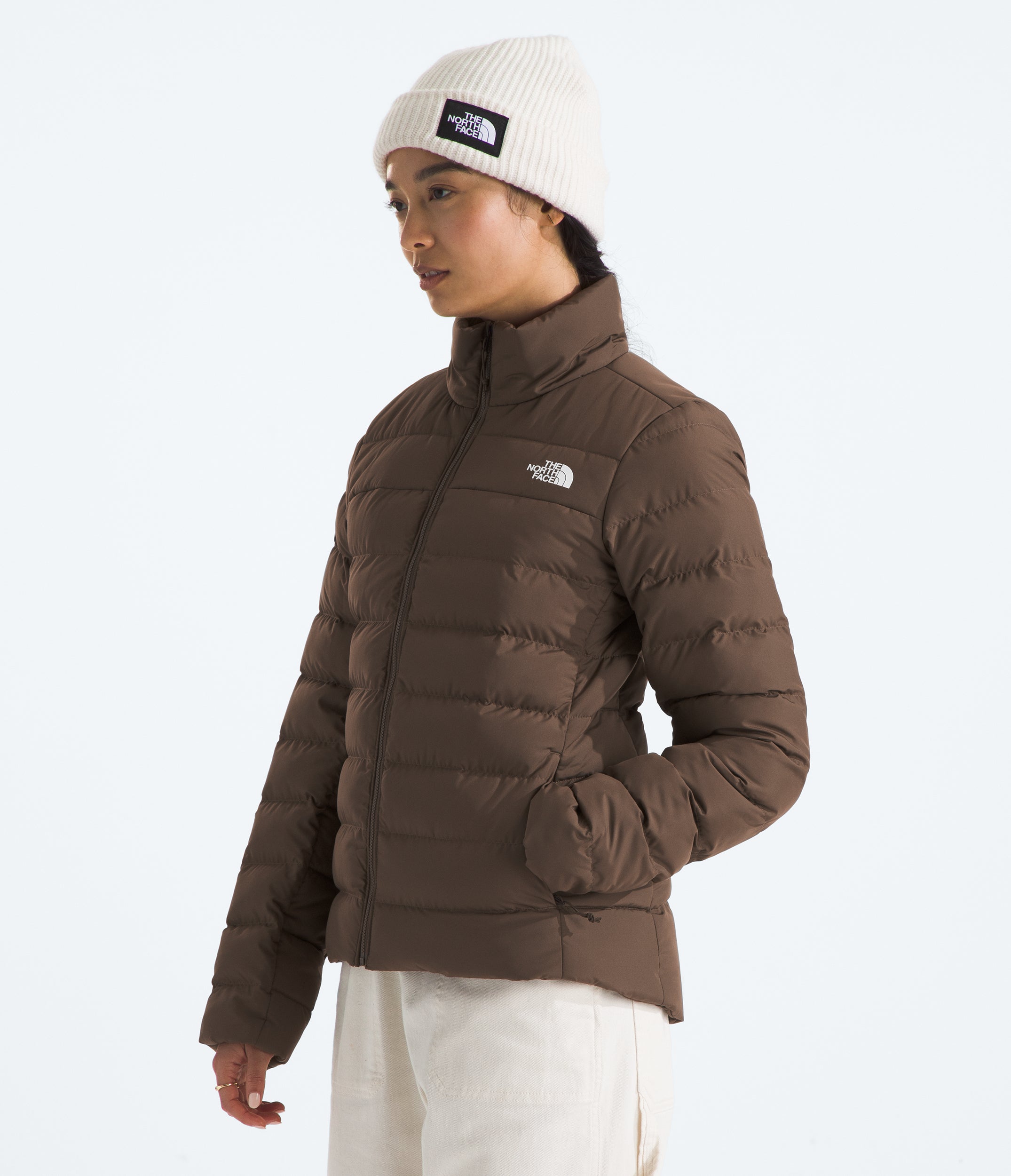 Women's The North Face Aconcagua 3 Jacket Smokey Brown / White