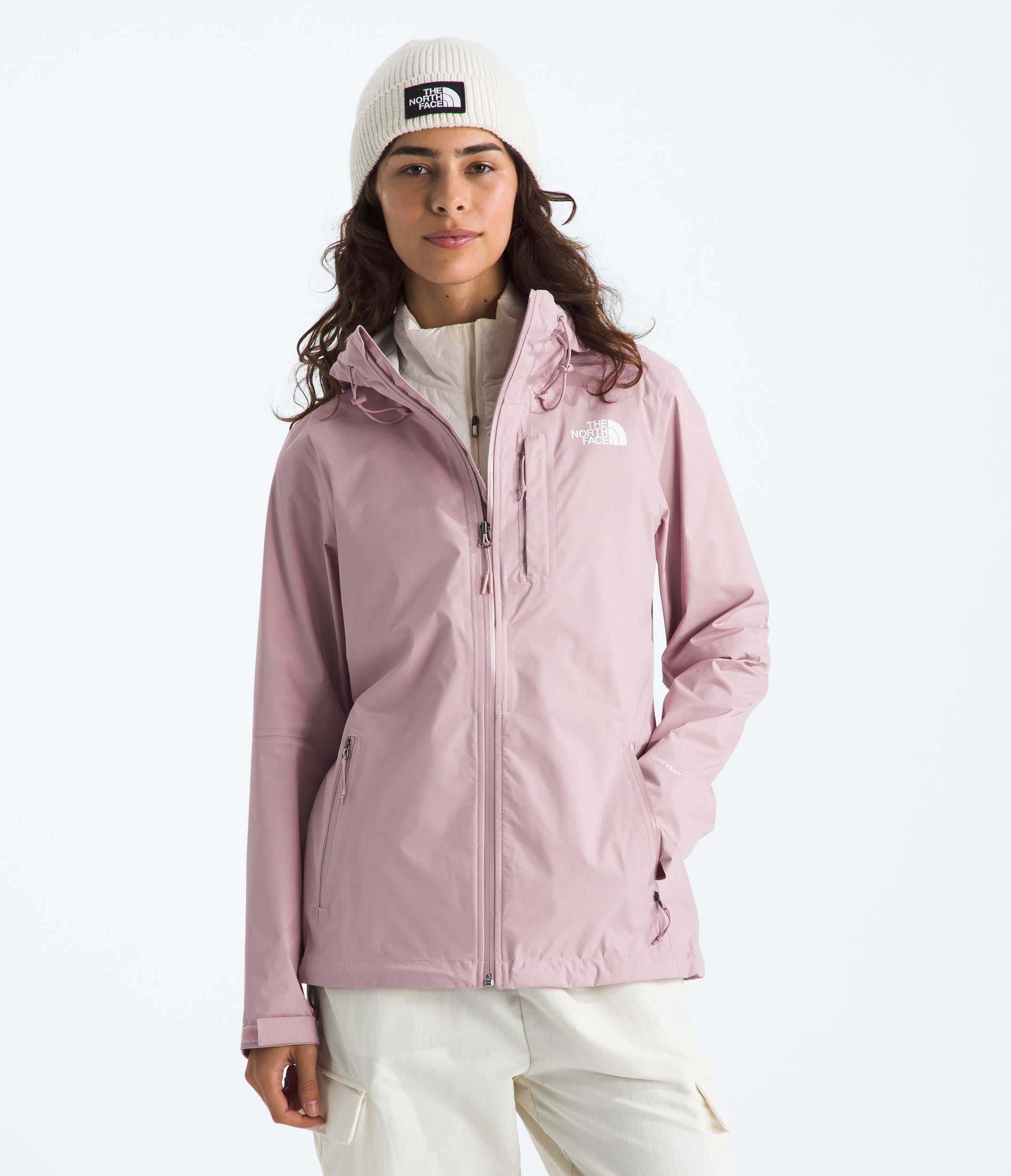 Women's The North Face Alta Vista Rain Jacket Metal Pink