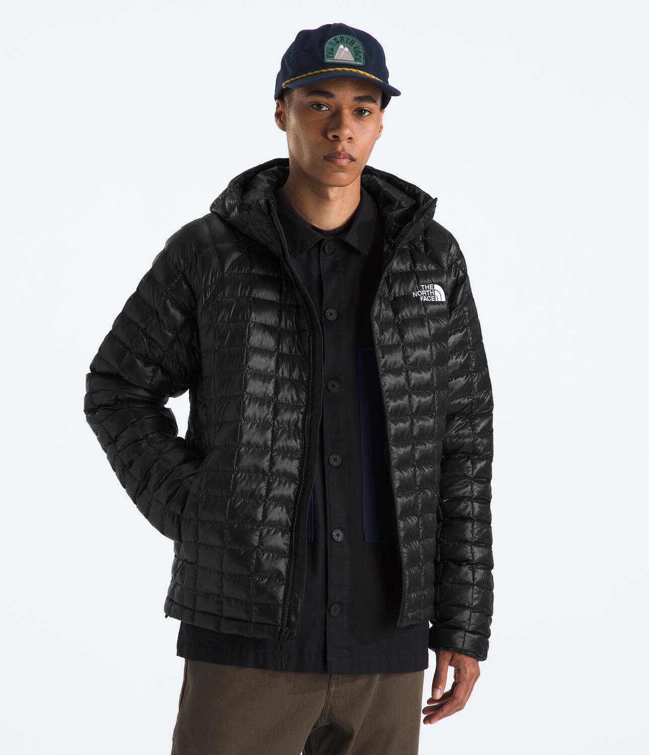 Men's North Face Thermoball Hooded Jacket Black | Chicago City Sports