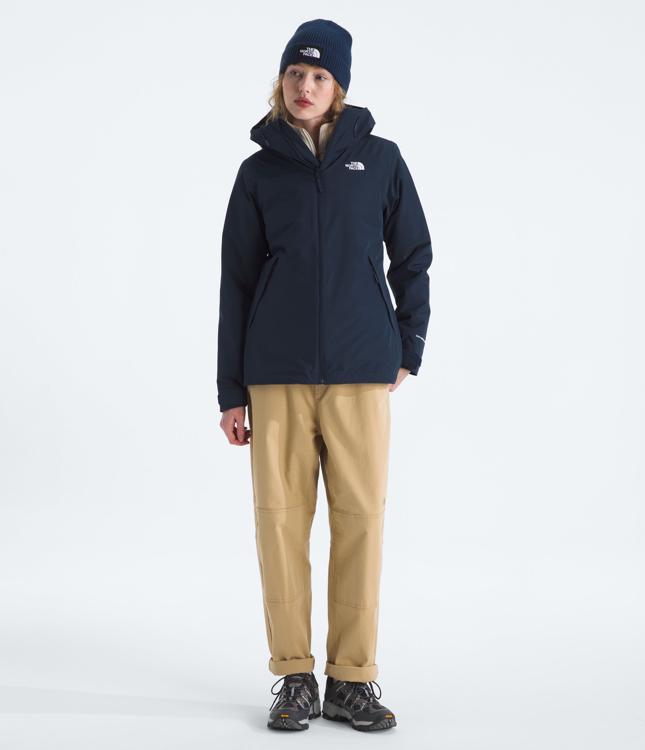 Women's The North Face Carto Mono Triclimate Hooded Jacket Summit Navy