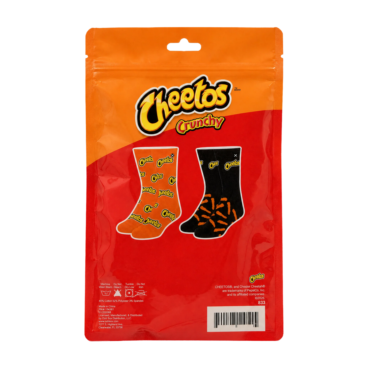 Men’s Odd Sox Oddmart Cheetos Crew Socks 2-Pack