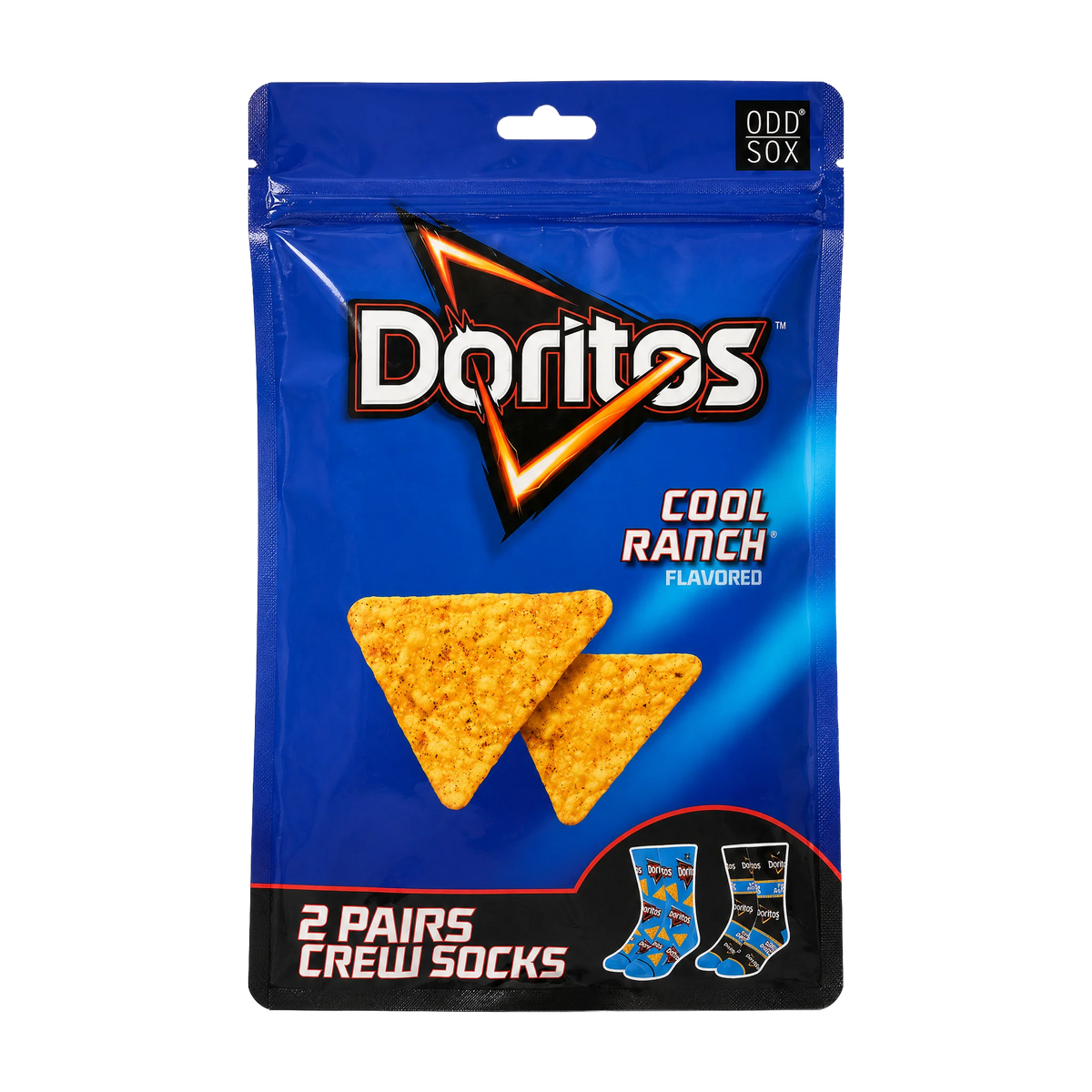 Men’s Odd Sox Oddmart Doritos Cool Ranch Crew Socks 2-Pack