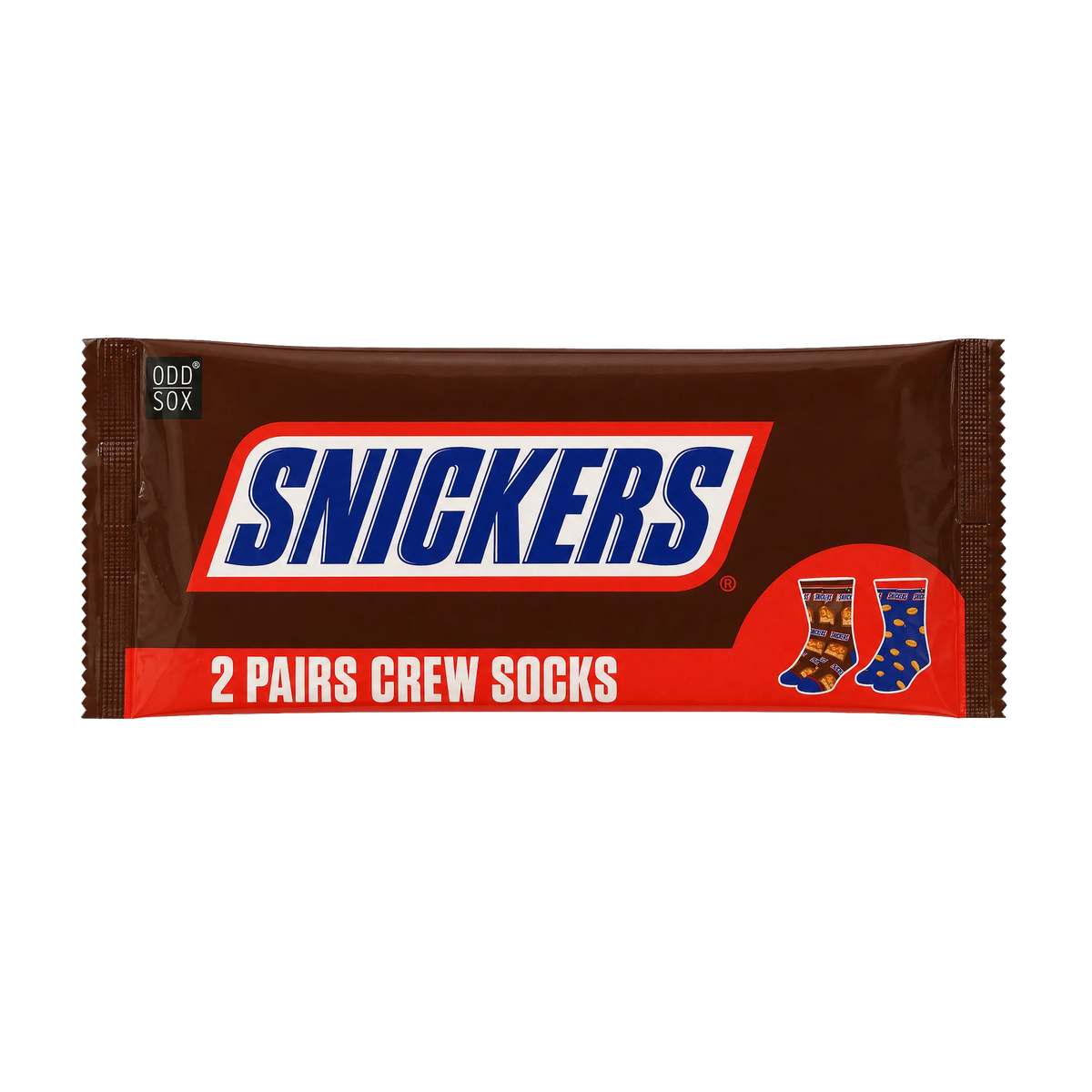 Men’s Odd Sox Oddmart Snickers Crew Socks 2-Pack