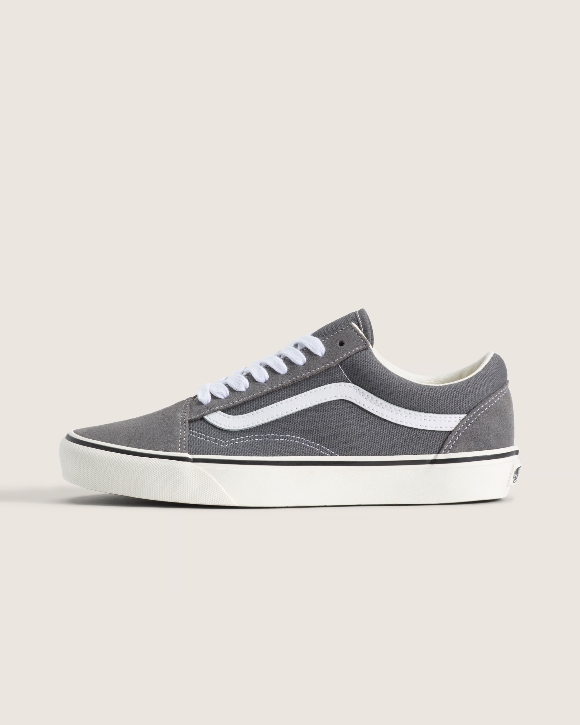 Men's Vans Old Skool Duck Canvas Shoes Pewter Grey