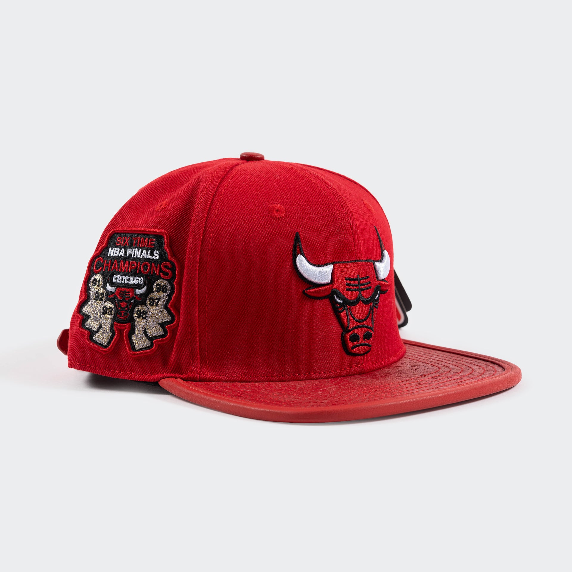 Pro Standard Chicago Bulls Finals Patch Snapback Hat, Red