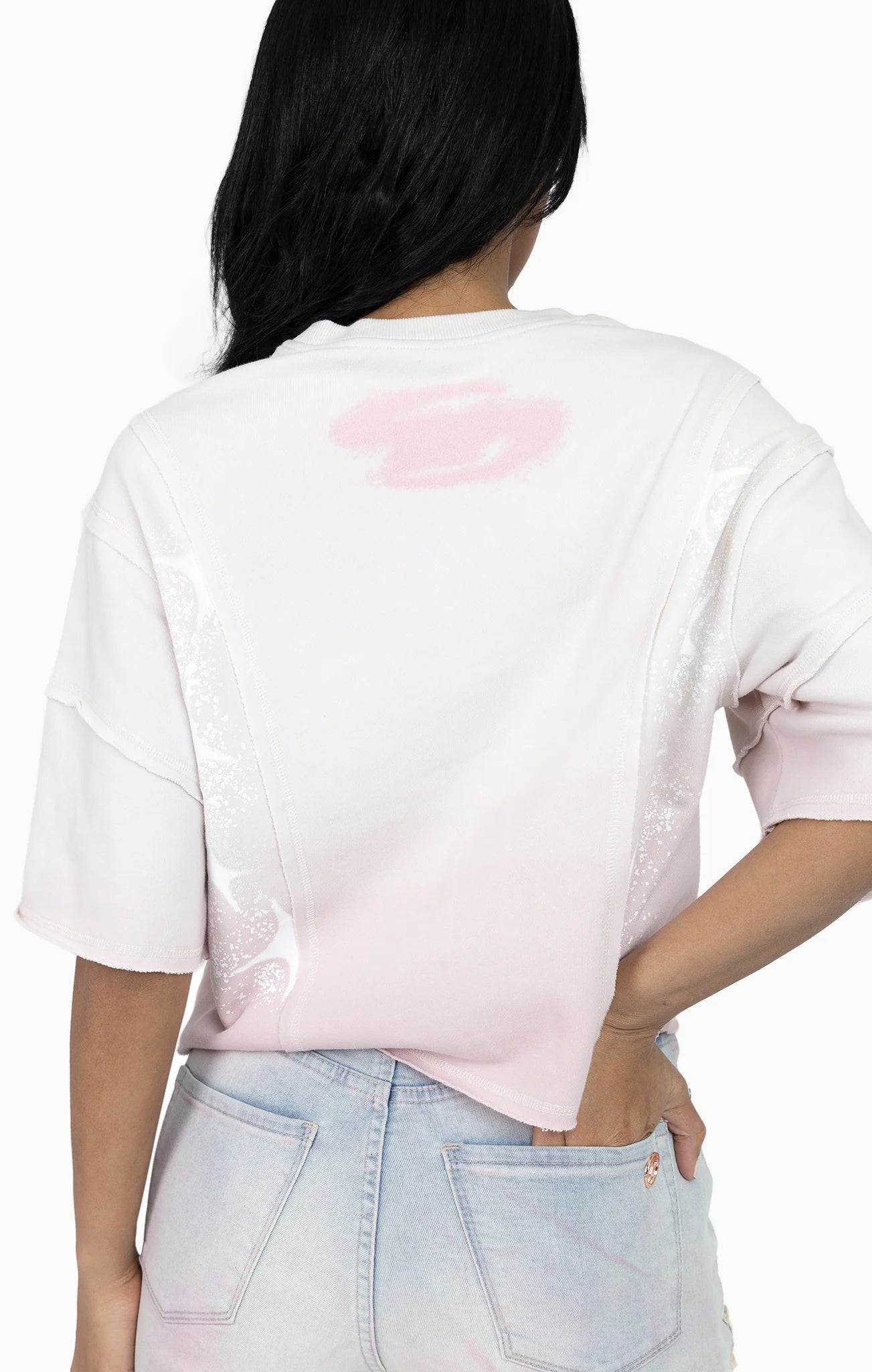 Women's Smoke Rise Dip Dyed Cutline T-Shirt Almost Mauve