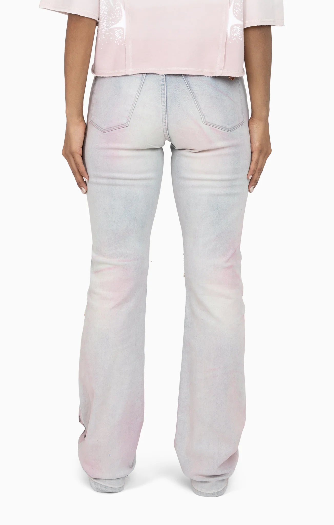 Women's Smoke Rise Oversprayed Cutline Denim Pants Anise Blue
