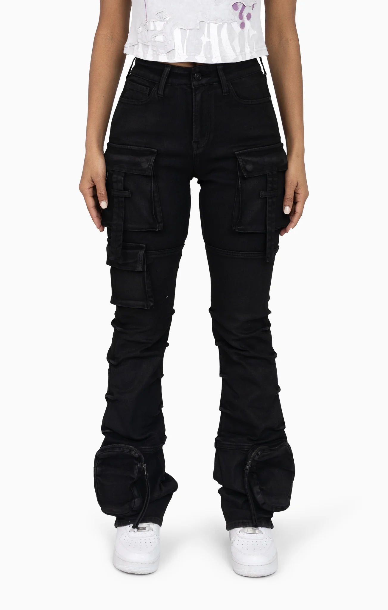 Women's Smoke Rise Cut Line Utility Pants Glow Black