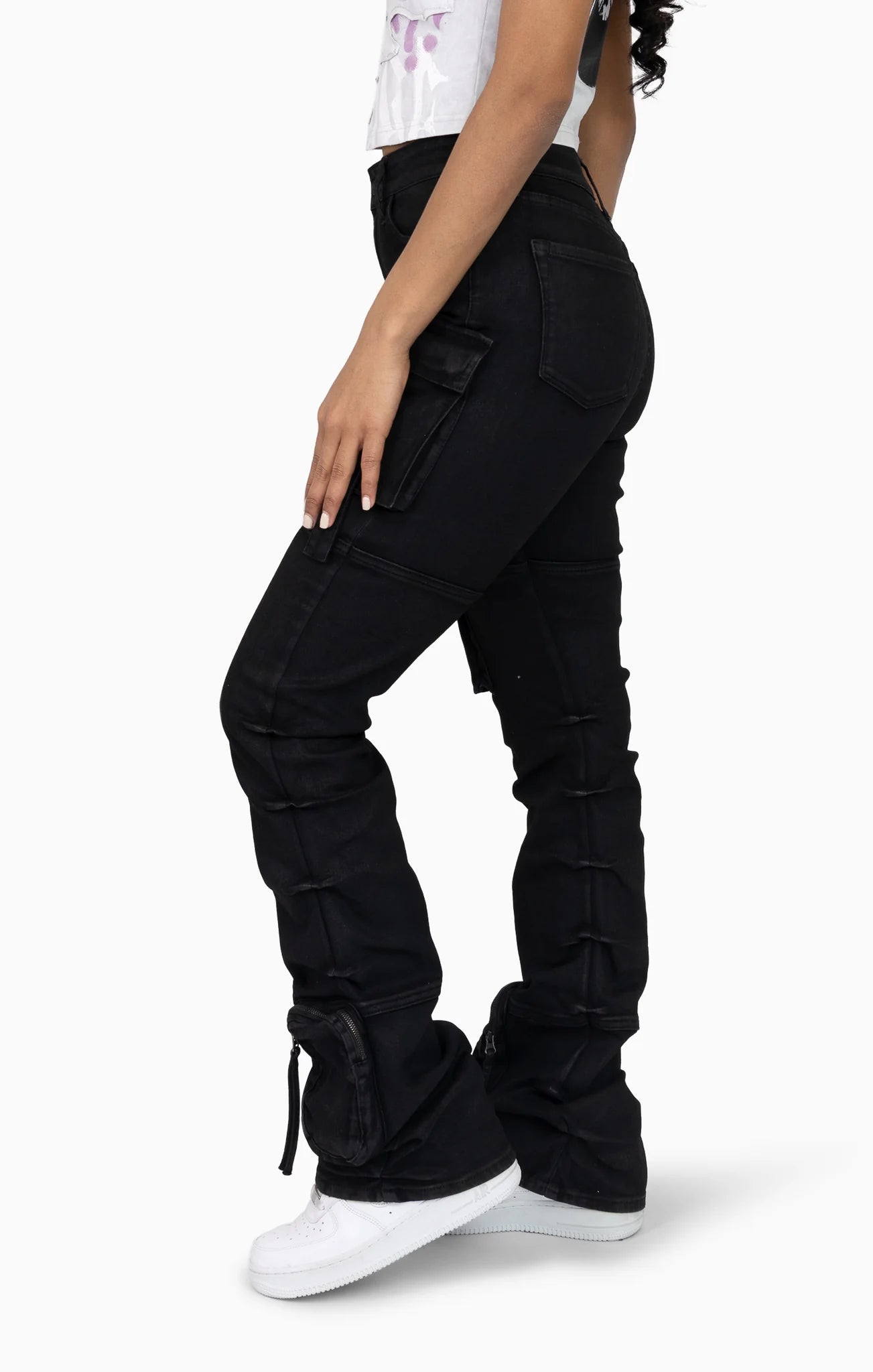 Women's Smoke Rise Cut Line Utility Pants Glow Black