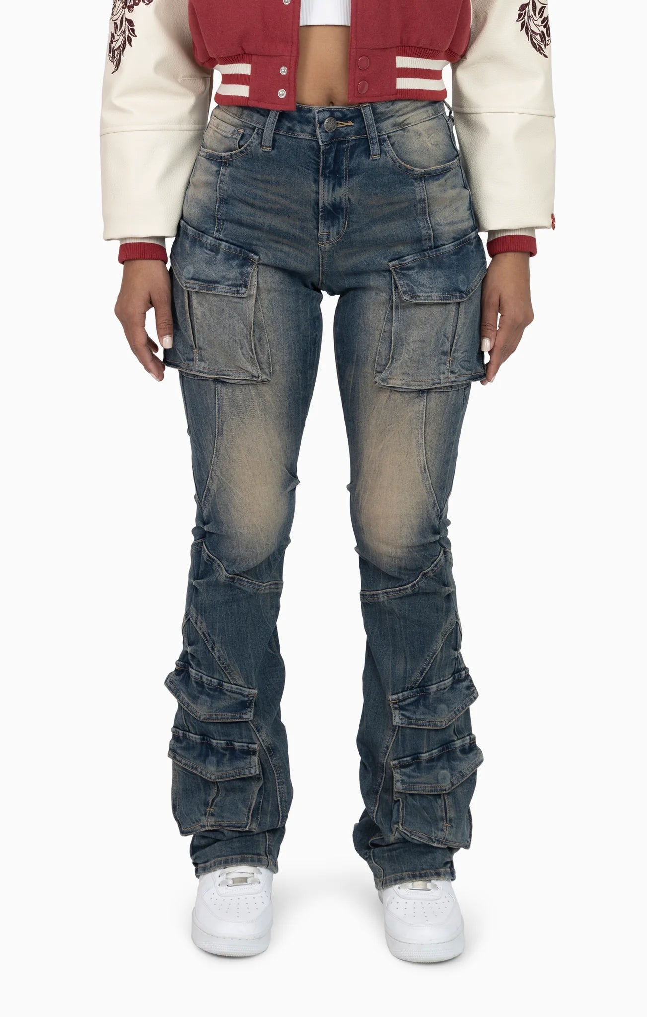 Women's Smoke Rise Red Double Flap Utility Pants Acacia Blue