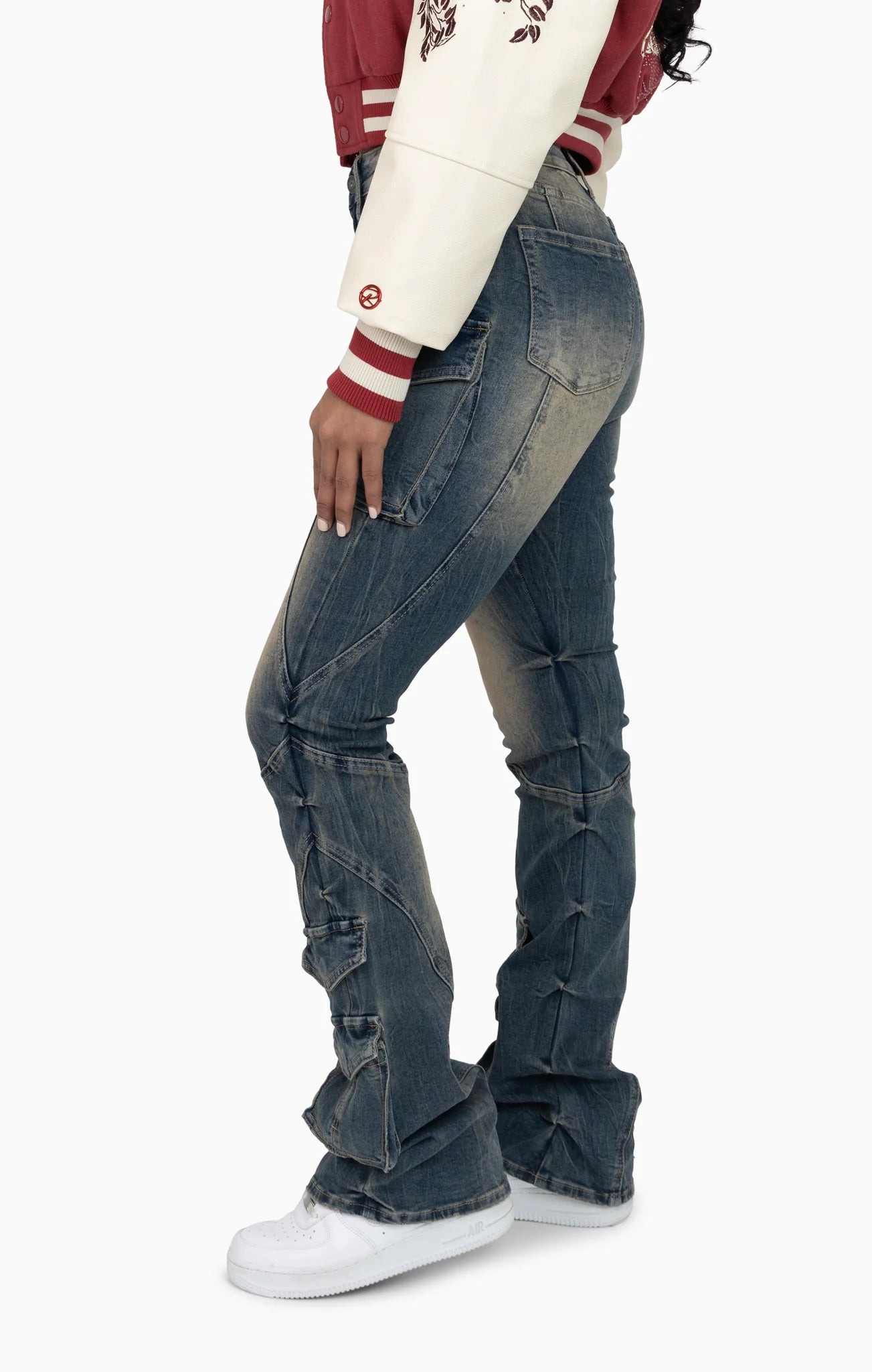 Women's Smoke Rise Red Double Flap Utility Pants Acacia Blue