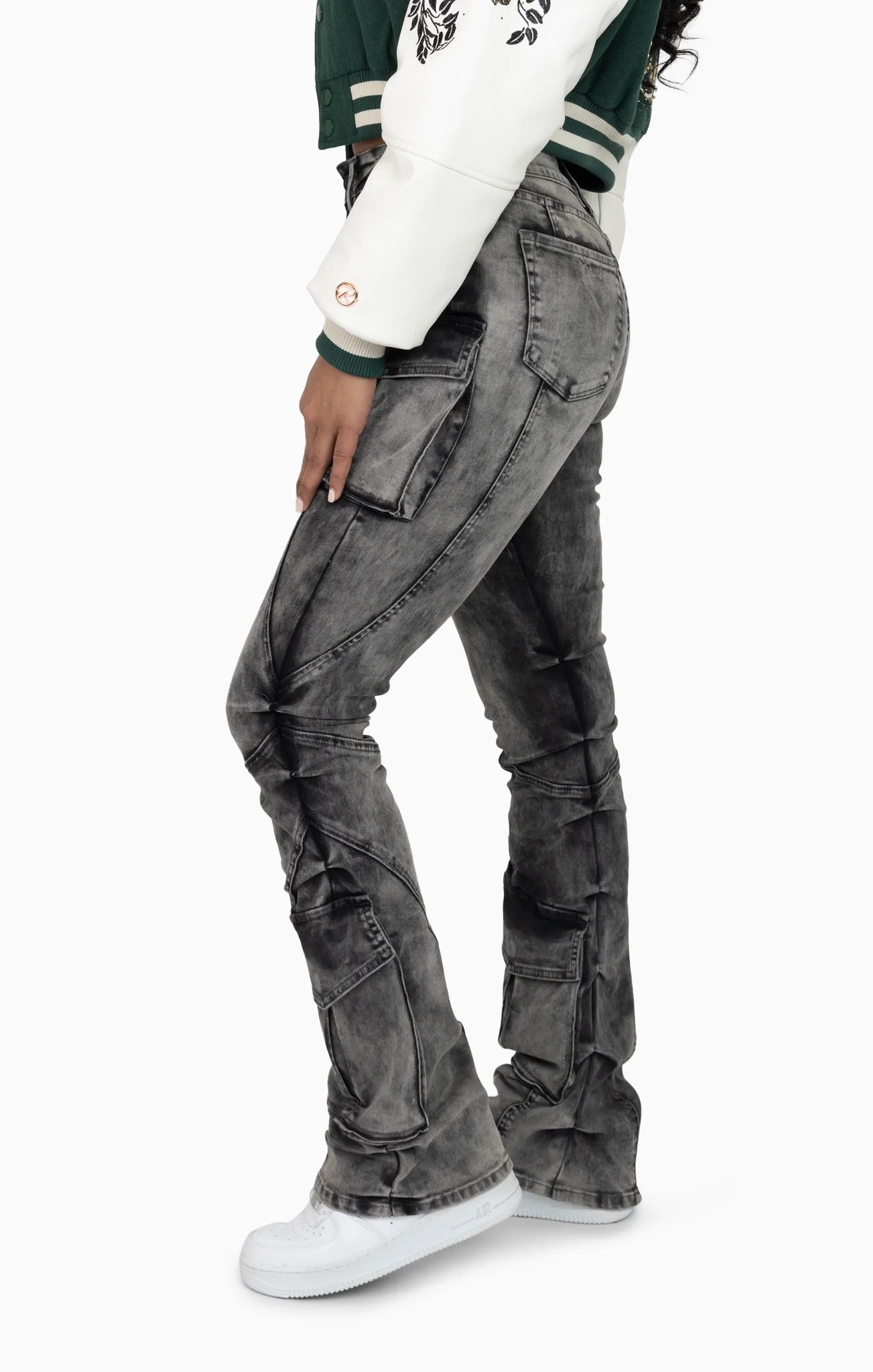 Women's Smoke Rise Red Double Flap Utility Pants Ashfall Black