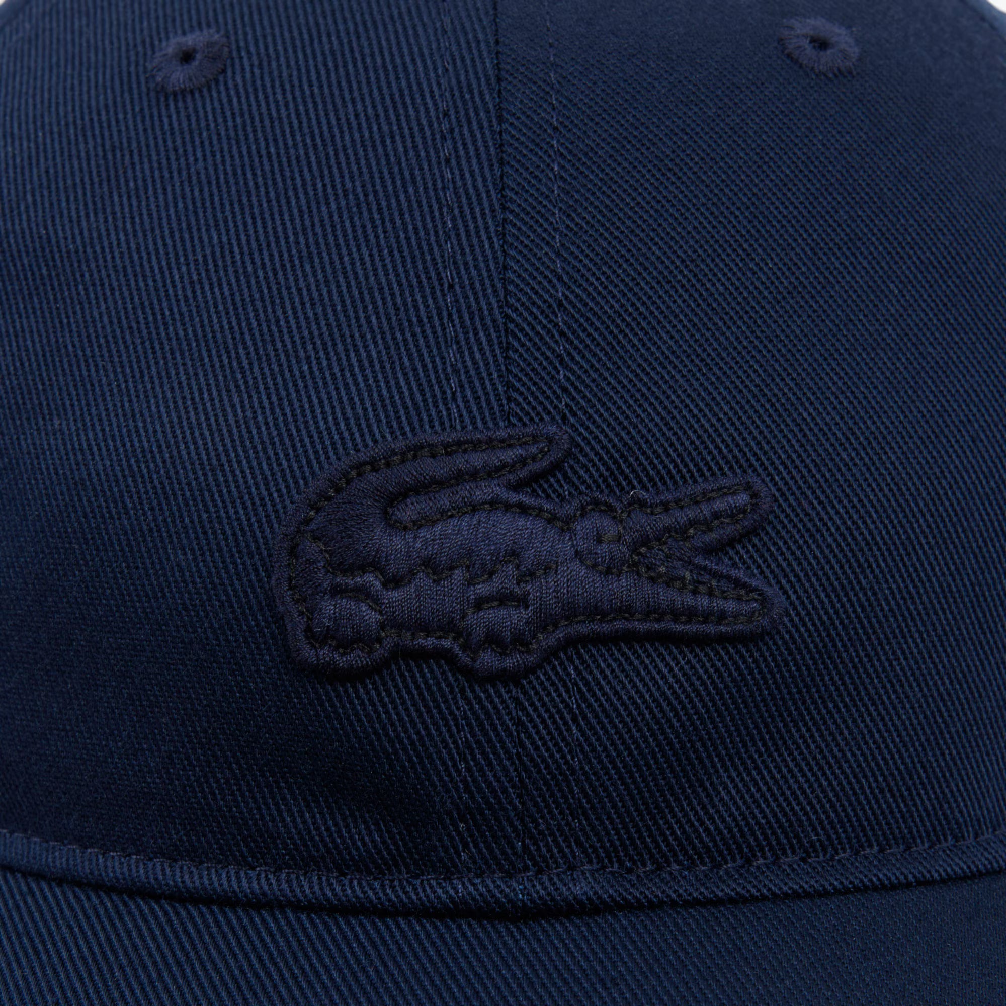 Lacoste Cotton Twill Badge Cap Navy Blue
