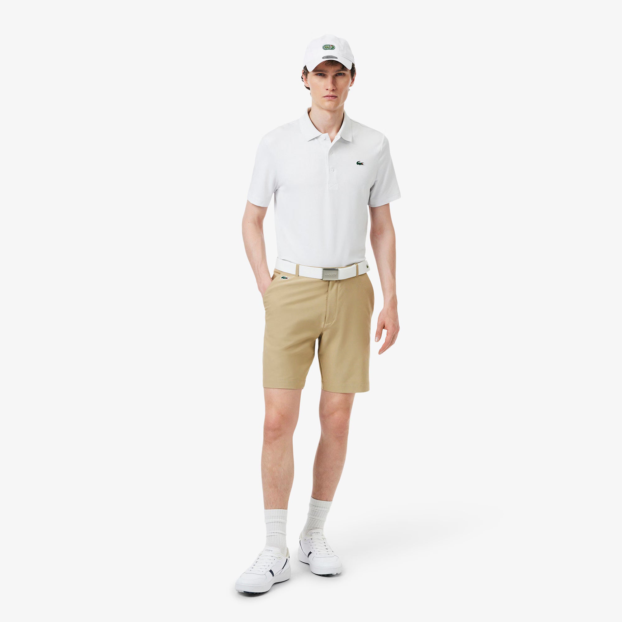 Lacoste x New Era Cap White