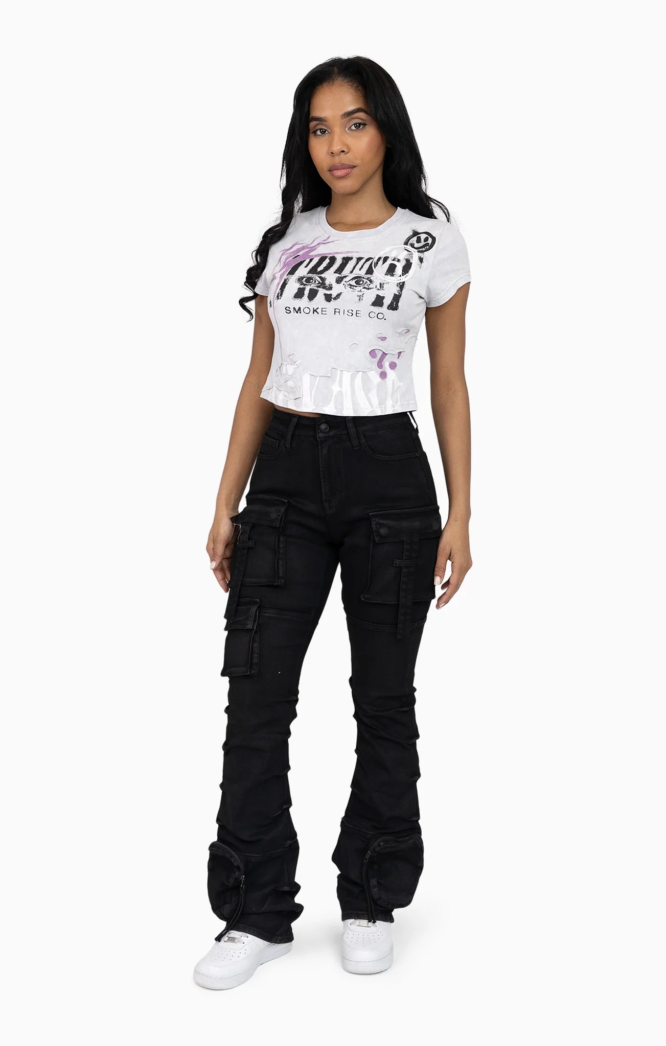 Women's Smoke Rise Faux Double Layered Tee Microchip