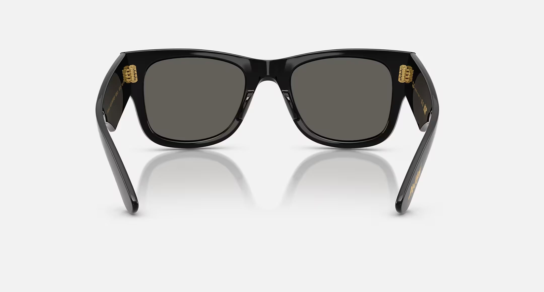 Ray-Ban Mega Wayfarer Blacked Out Sunglasses Polished Black