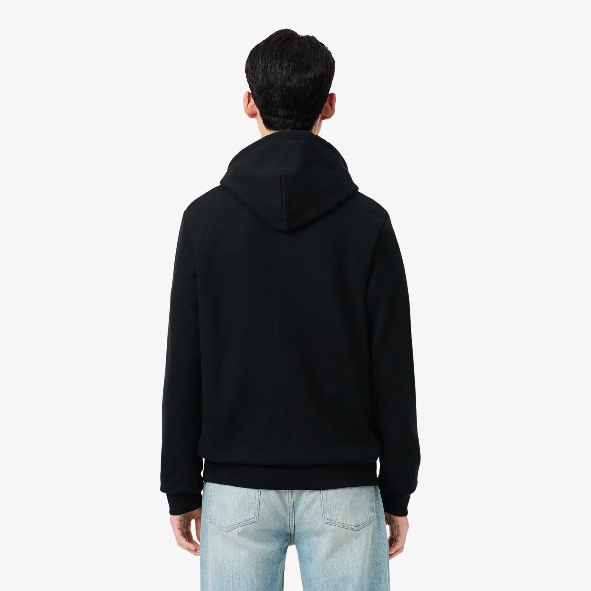 Mens Lacoste Classic Fit Zip-Up Sweatshirt Black | Chicago City Sports