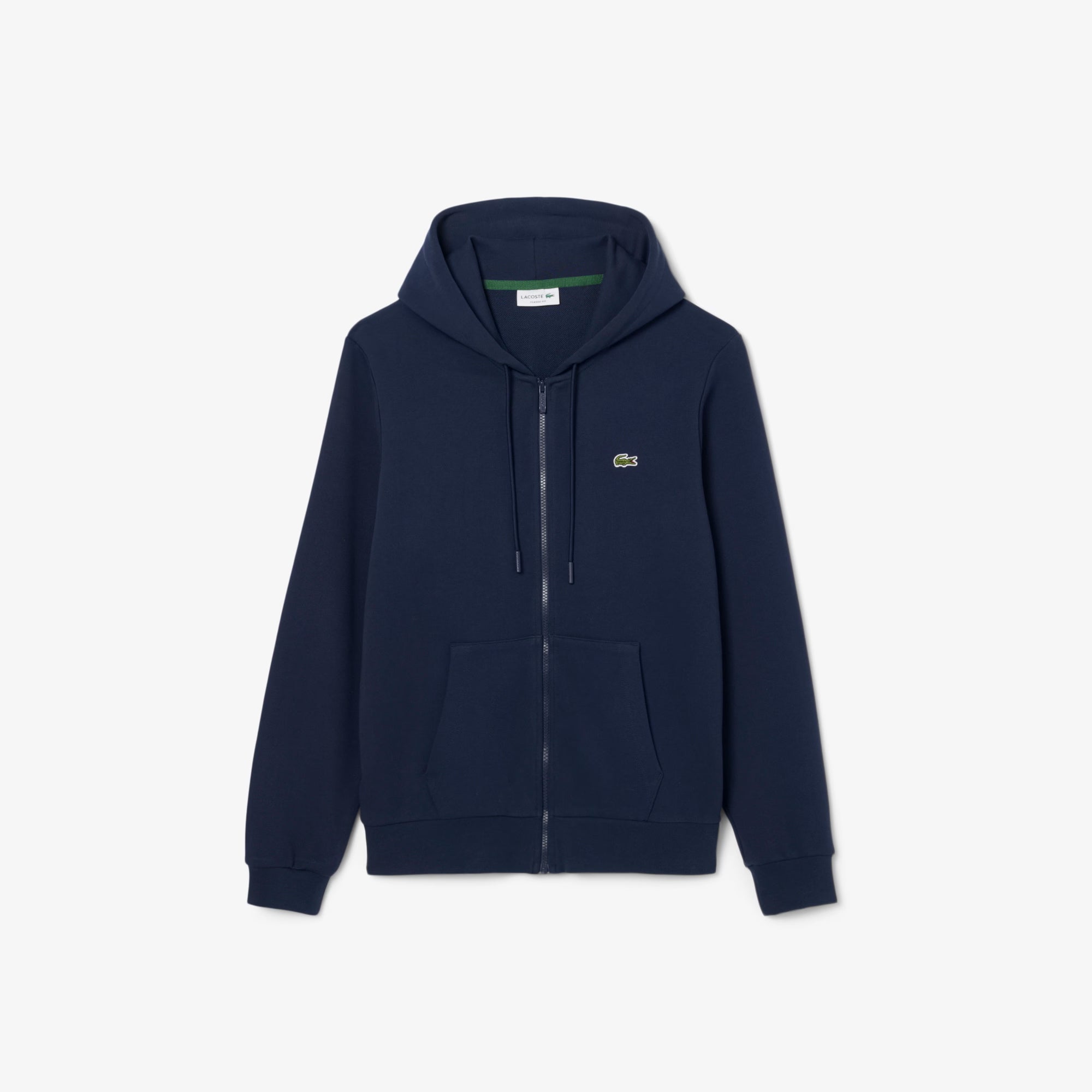 Lacoste Classic Fit Zip-Up Sweatshirt Navy Blue | Chicago City Sports