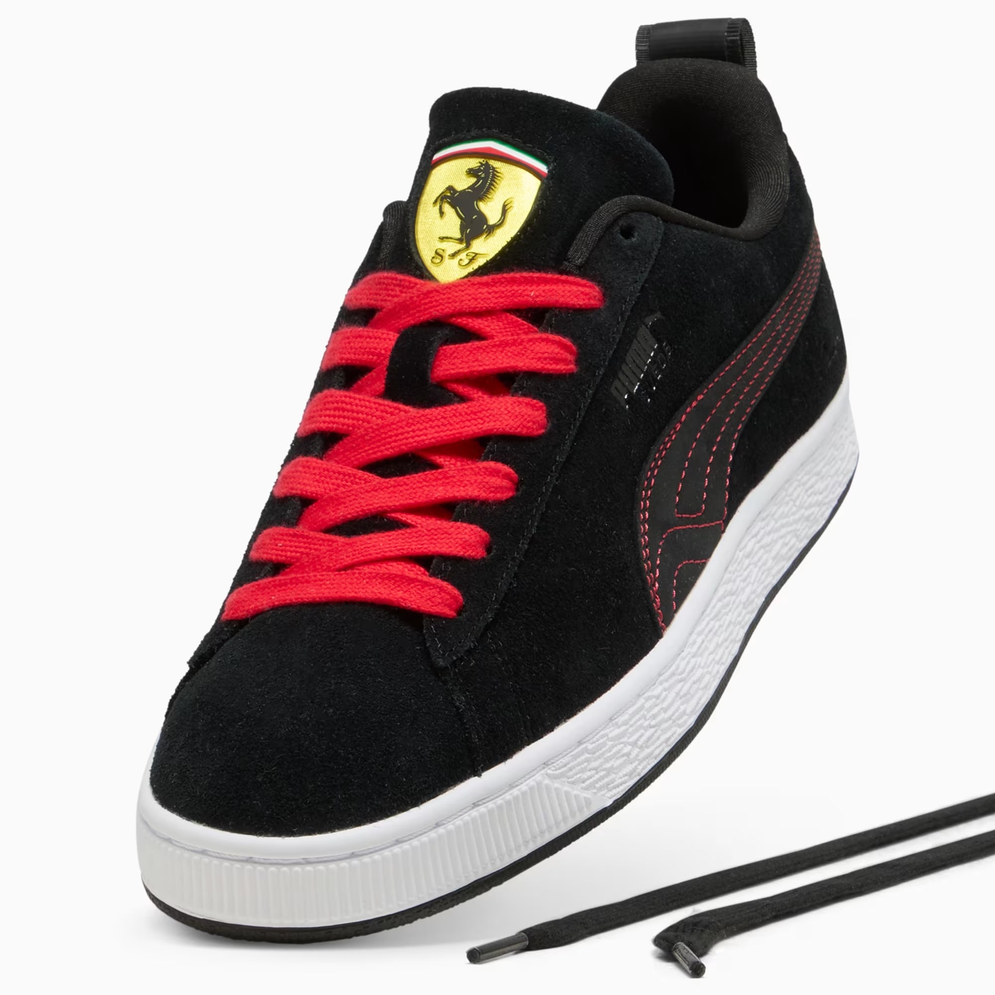 Men's PUMA Scuderia Ferrari Suede OG Shoes Black
