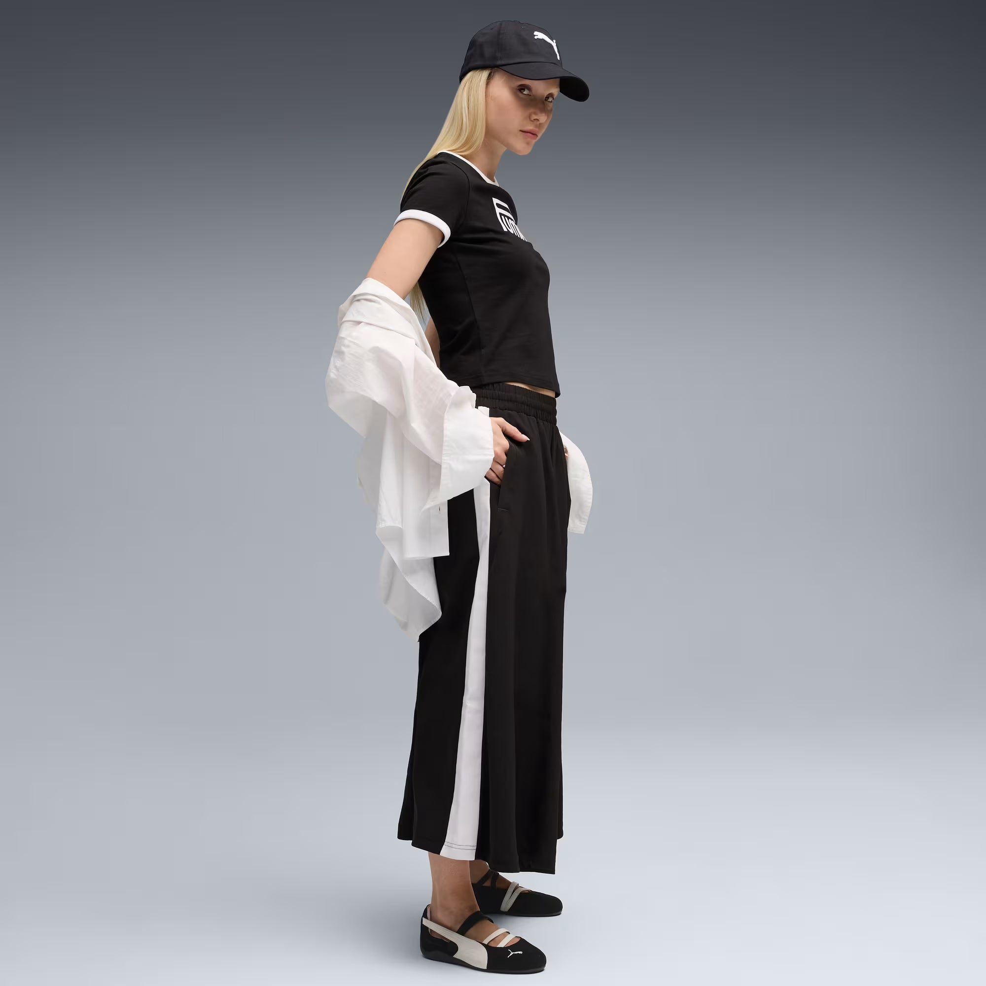 Women's PUMA Speedcat Ballet Suede Shoes Black/White