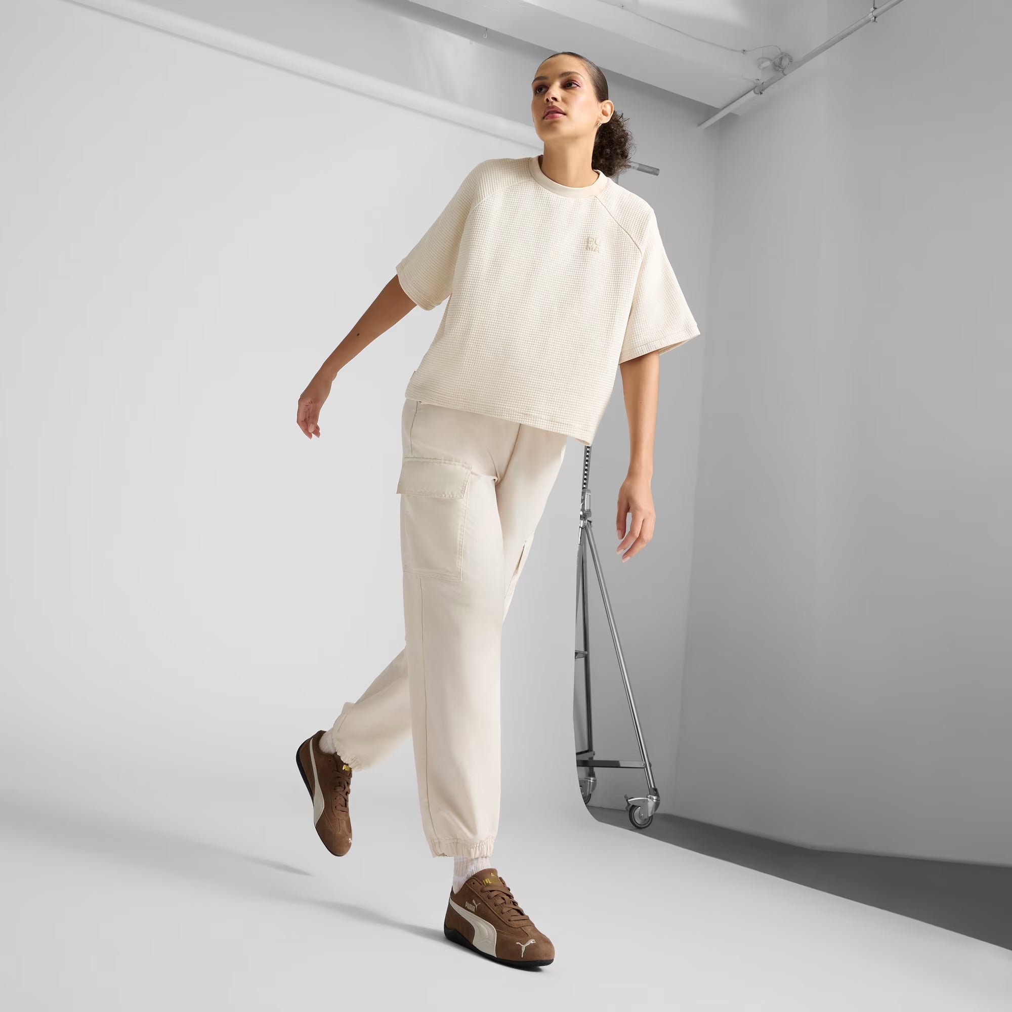 Women's PUMA Speedcat OG Shoes Haute Coffee / Frosted Ivory