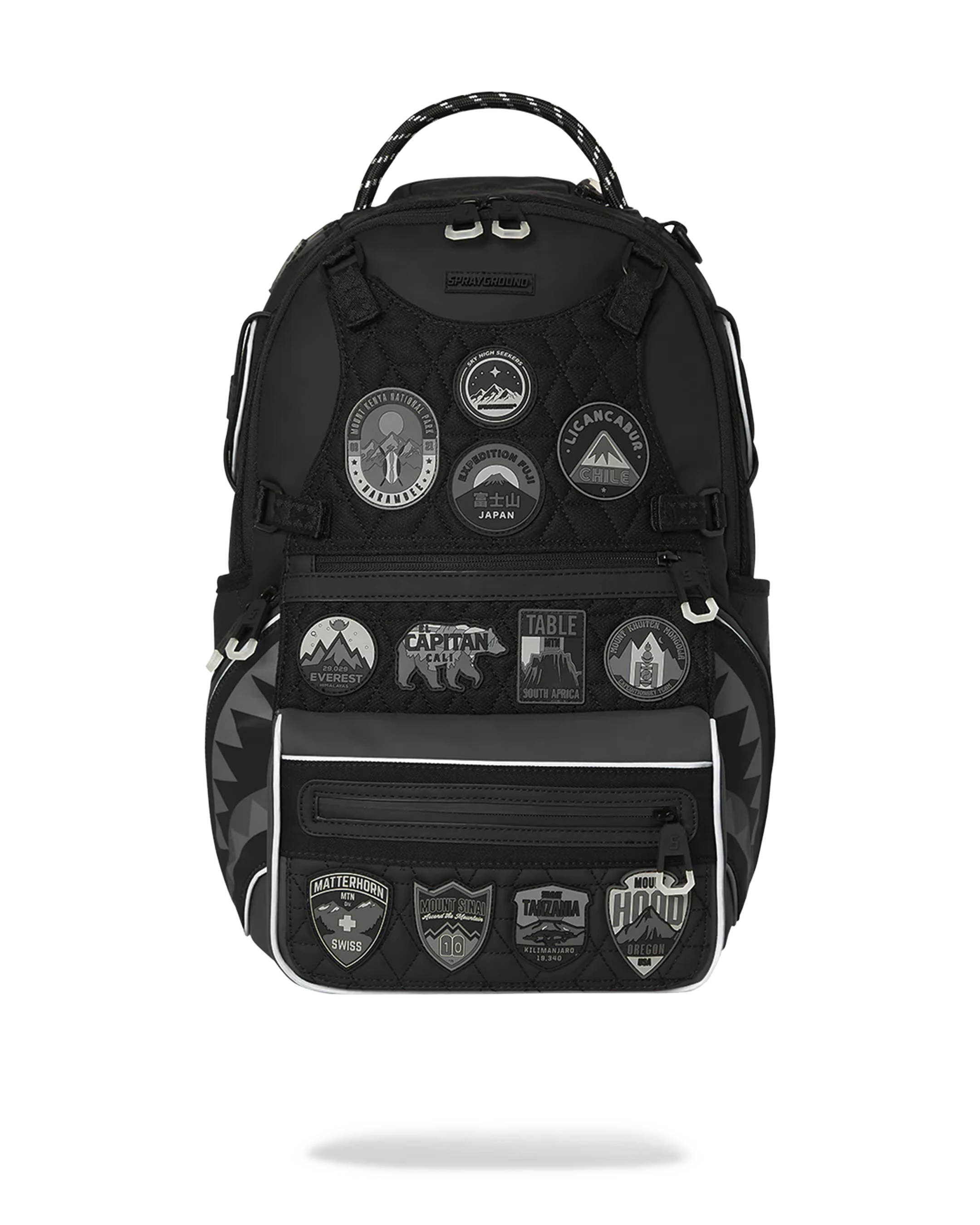 Black sprayground bag hot sale