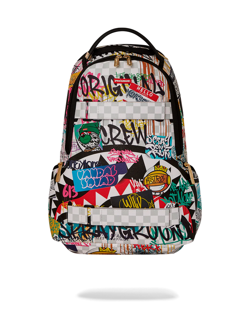 Sprayground Create Another Day Skateboard-Strap Backpack