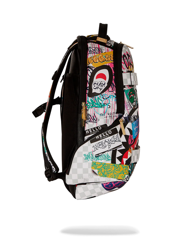 Sprayground Create Another Day Skateboard-Strap Backpack