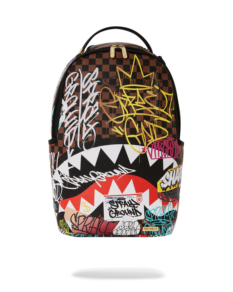 Sprayground Tagged Up Sharks in Paris Backpack