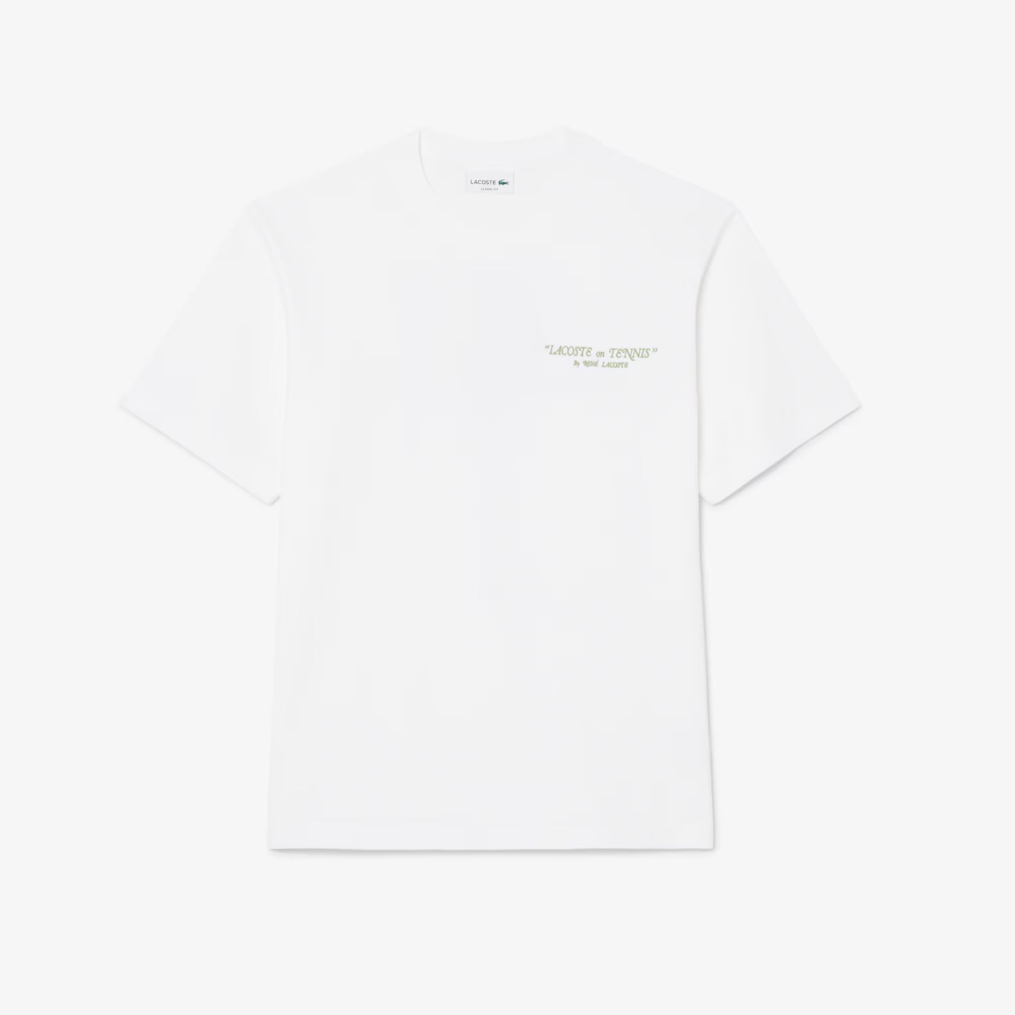 Men's Lacoste Embroidered Cotton T-Shirt