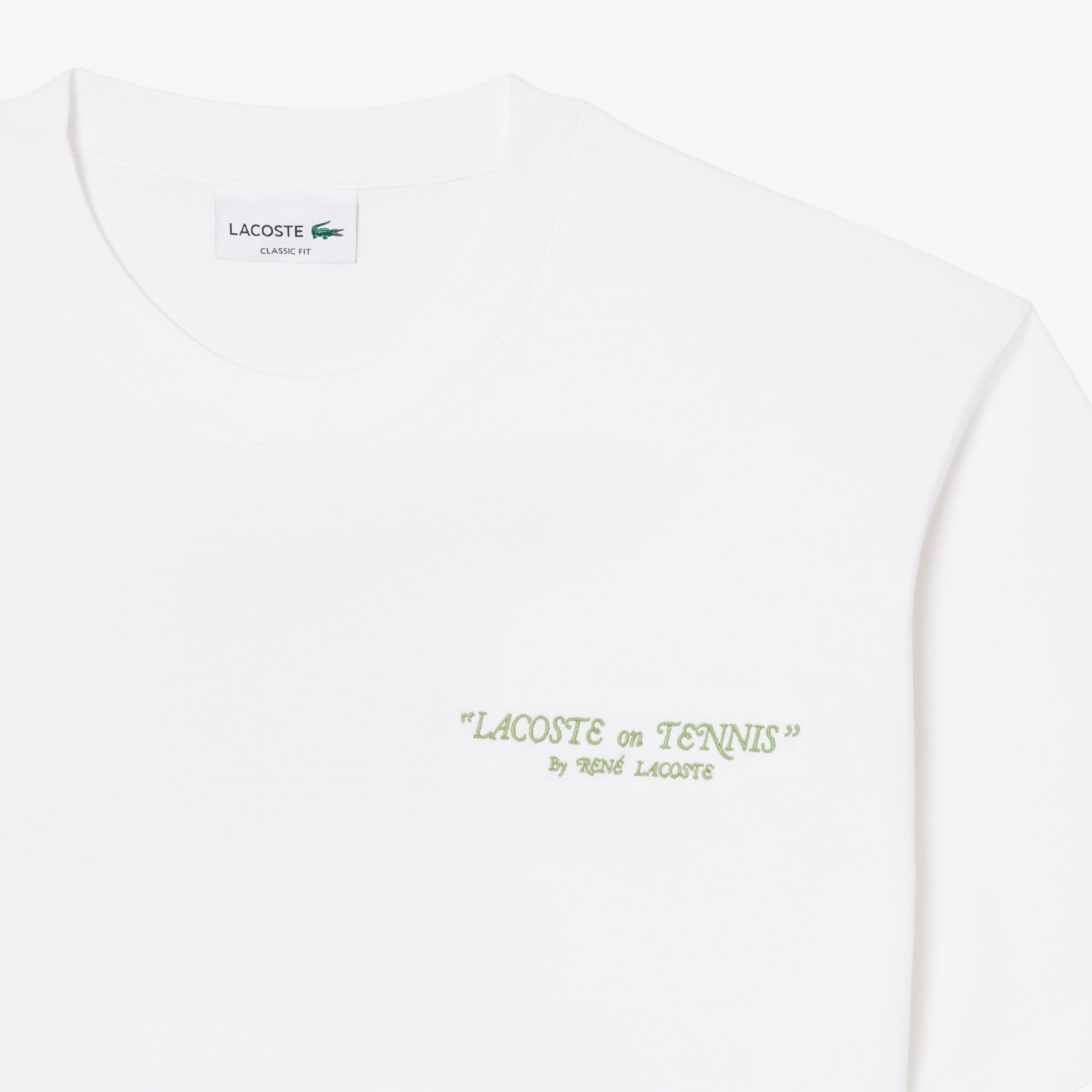 Men's Lacoste Embroidered Cotton T-Shirt