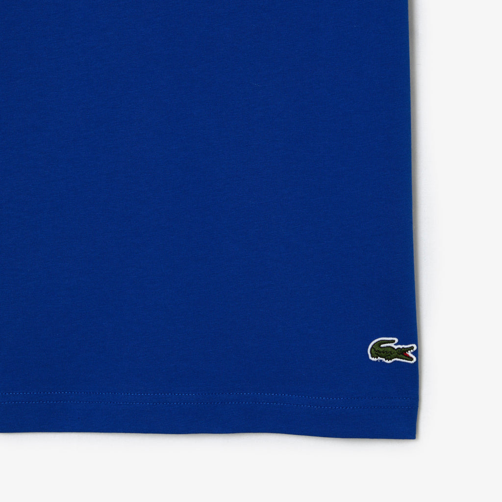 Men's Lacoste Cotton Jersey Print T-Shirt Cobalt
