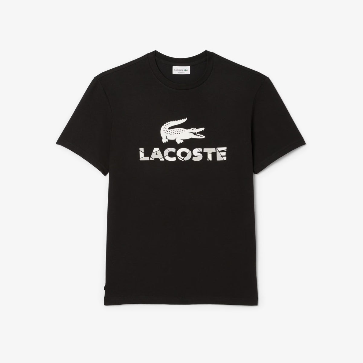 Unisex Lacoste Graphic Print T-Shirt Black | Chicago City Sports