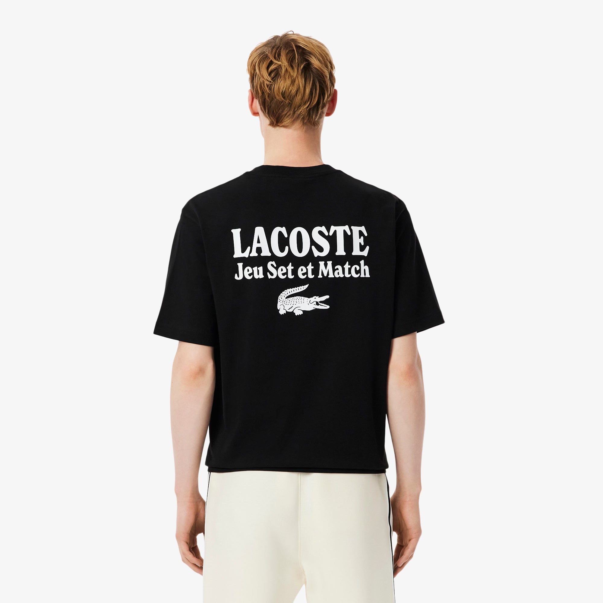 Lacoste Loose Fit Heavy Jersey Printed T-Shirt | Chicago City Sports