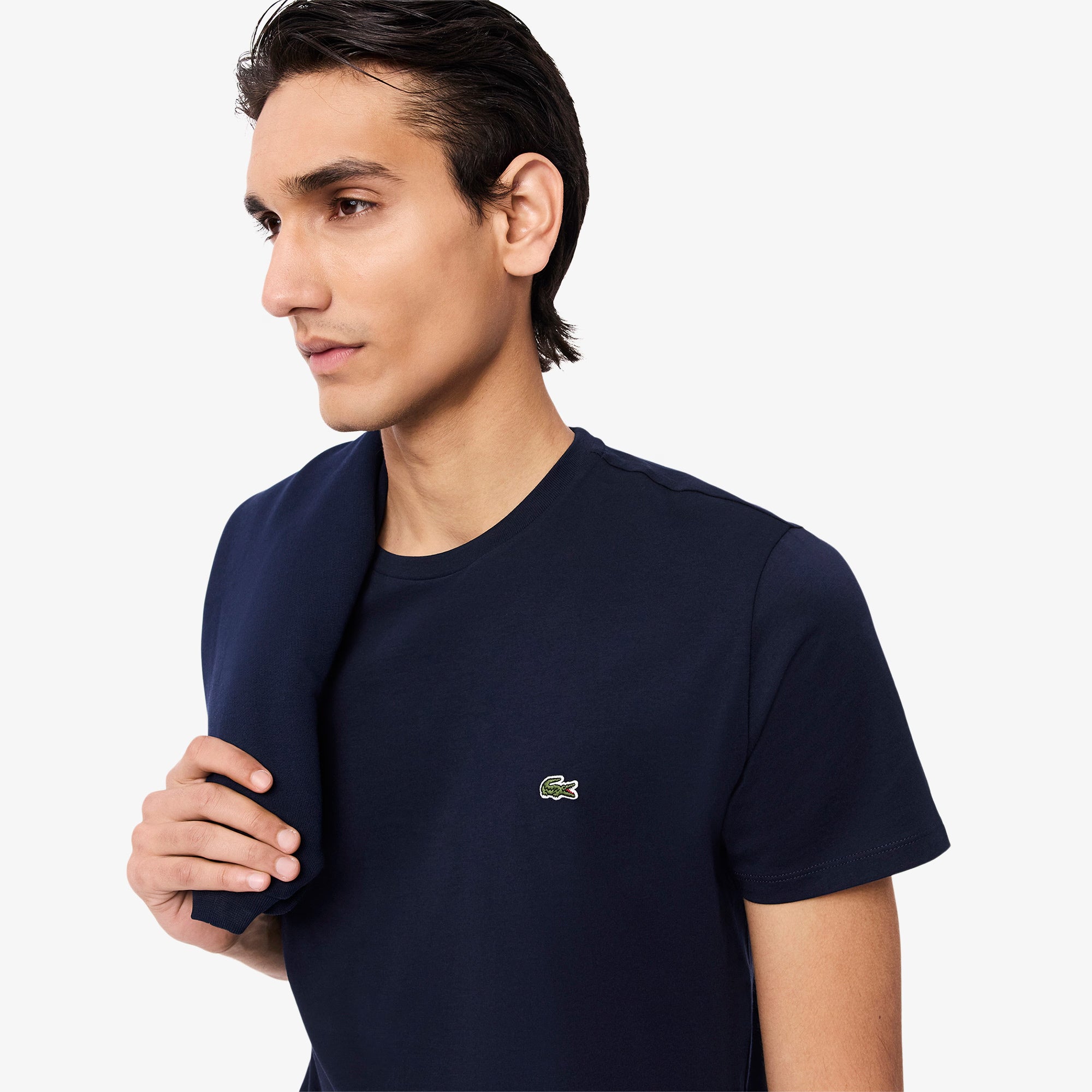 Men's Lacoste Pima Cotton T-Shirt Navy Blue