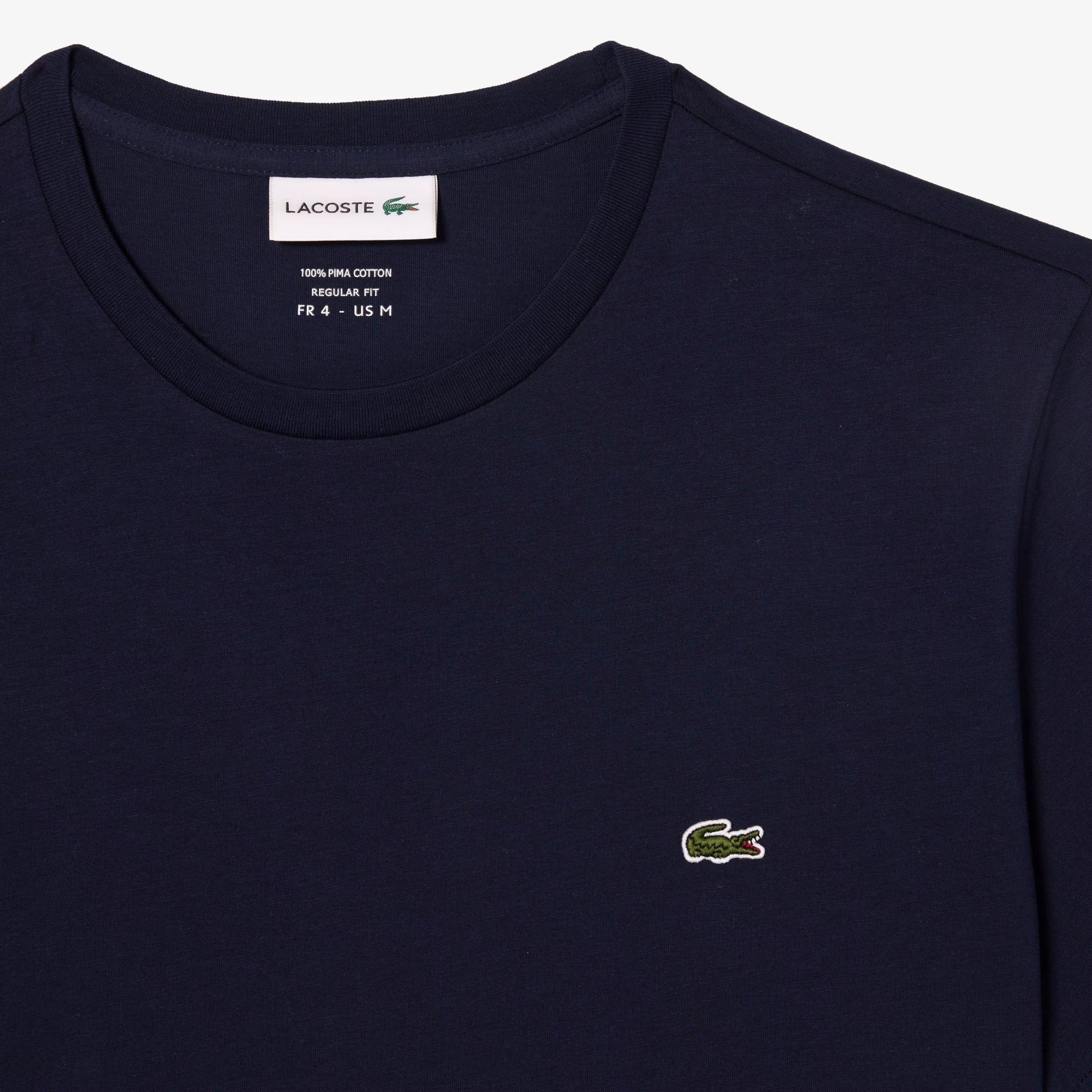 Men's Lacoste Pima Cotton T-Shirt Navy Blue