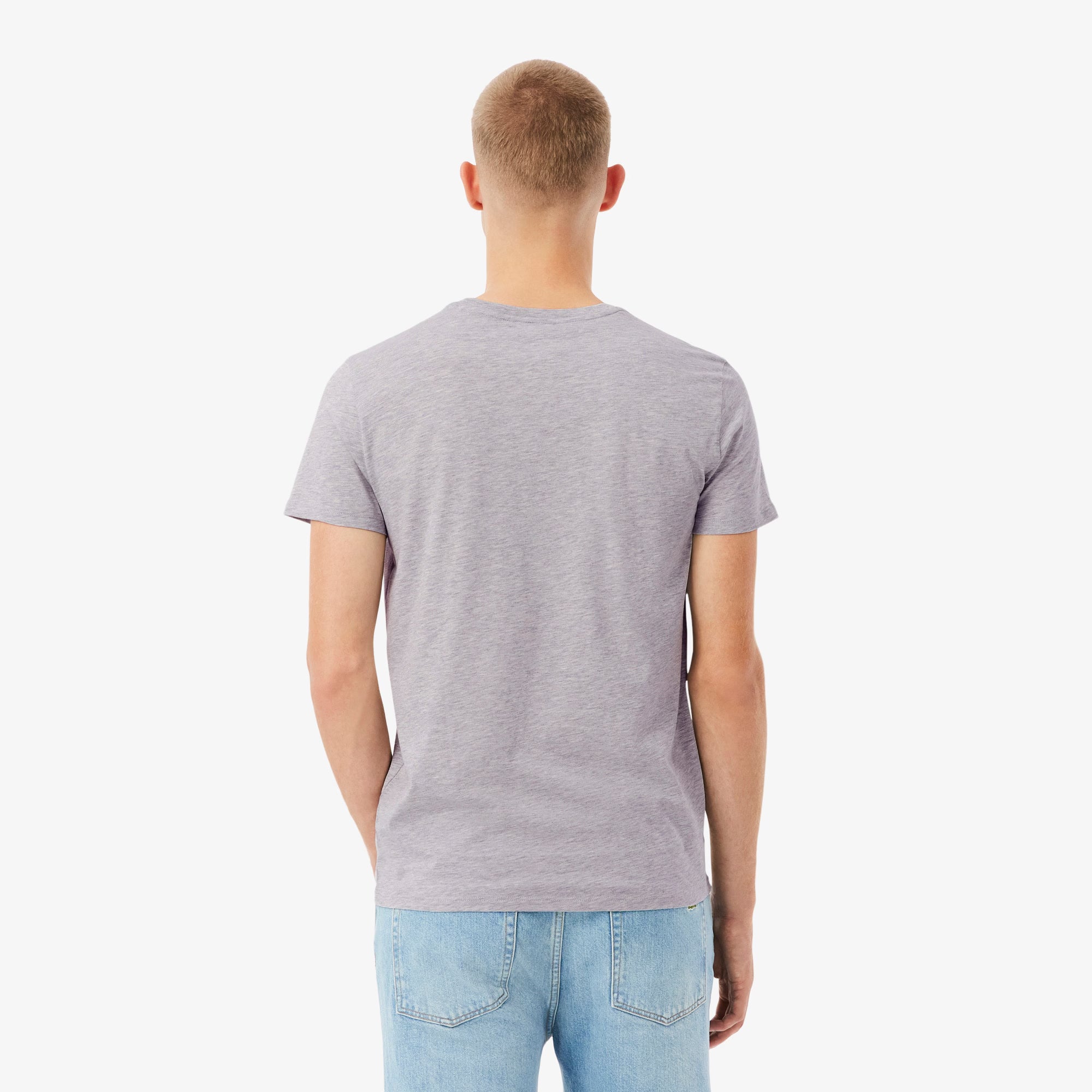 Men's Lacoste Pima Cotton T-Shirt Grey Chine