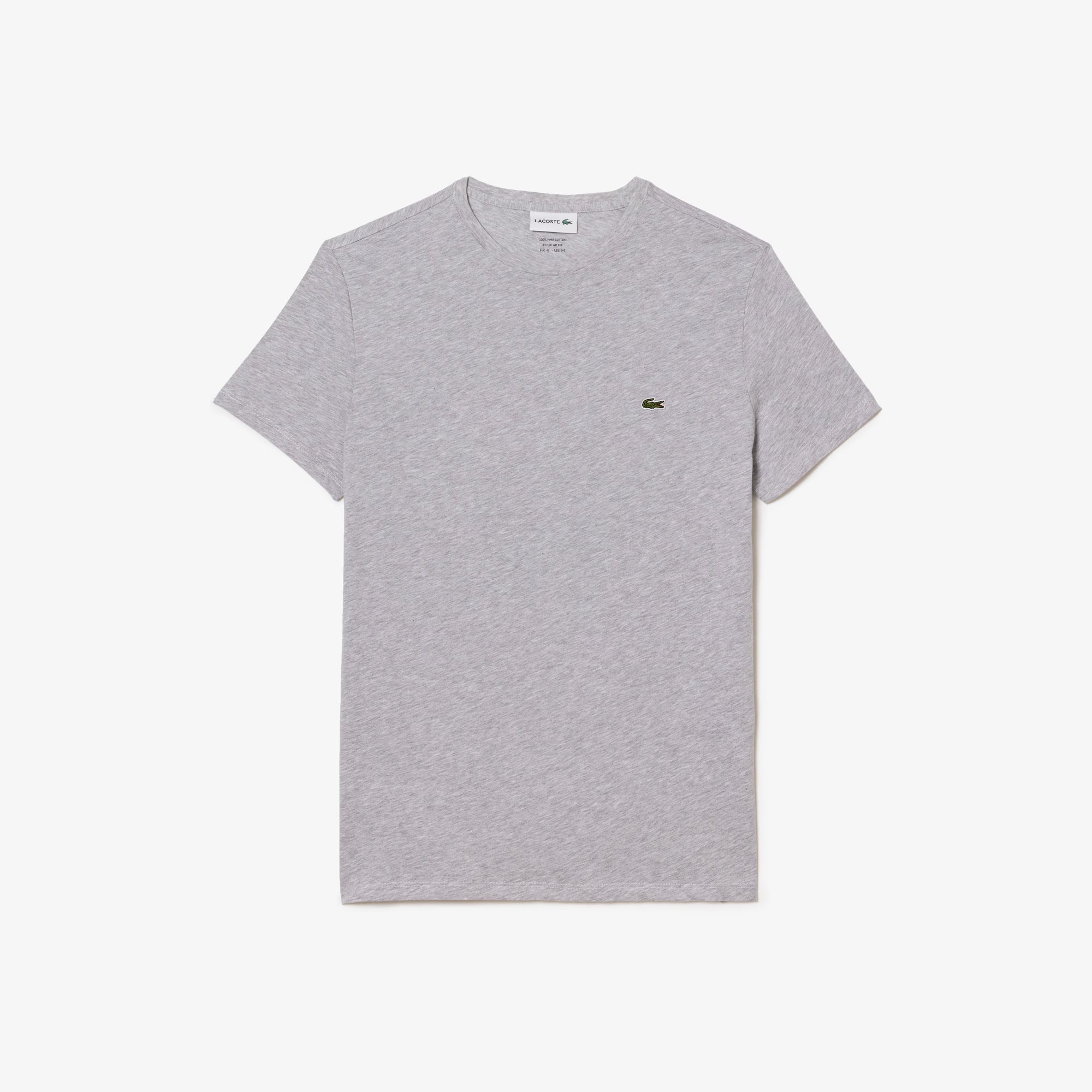 Men's Lacoste Pima Cotton T-Shirt Grey Chine