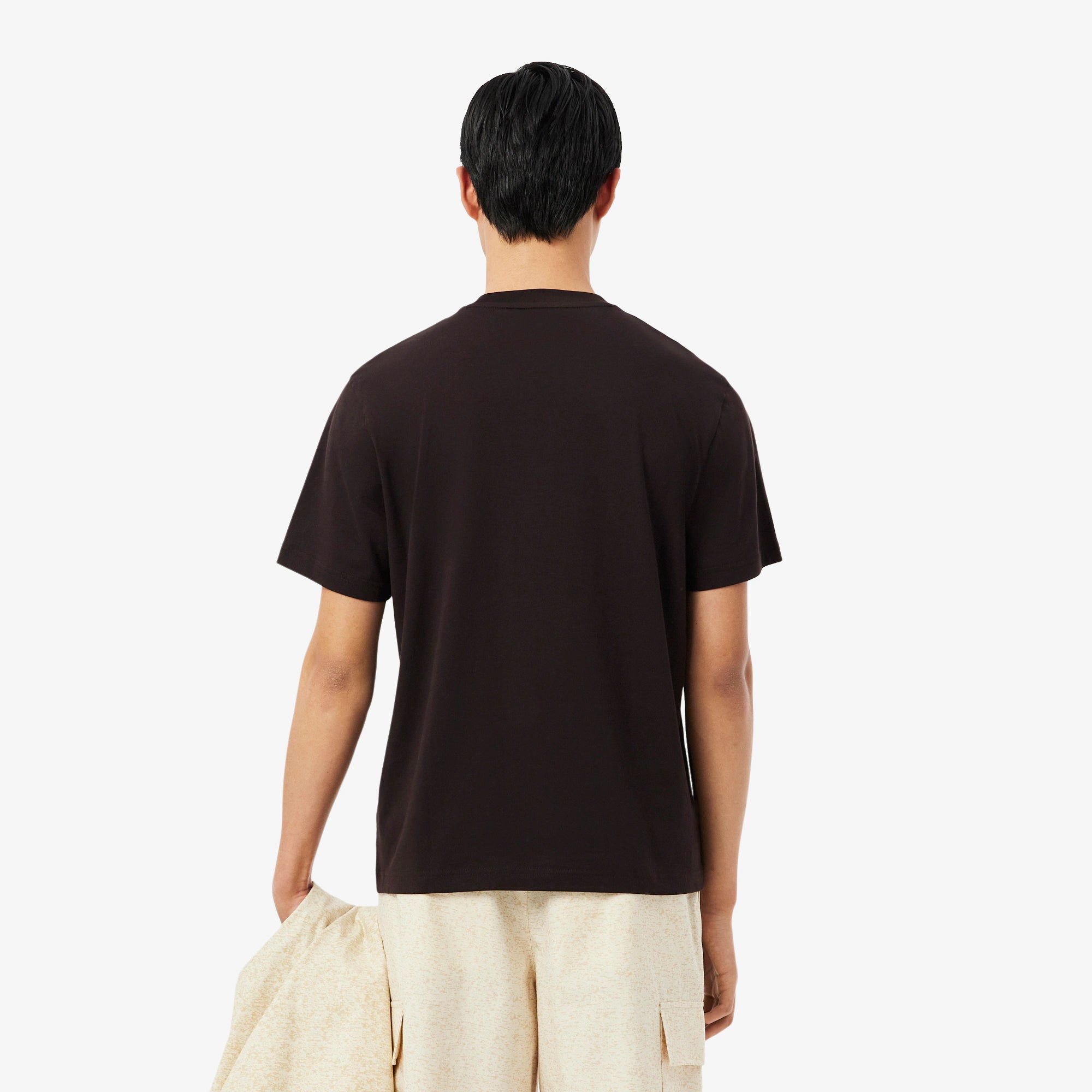 Men's Lacoste Cotton T-Shirt Brown