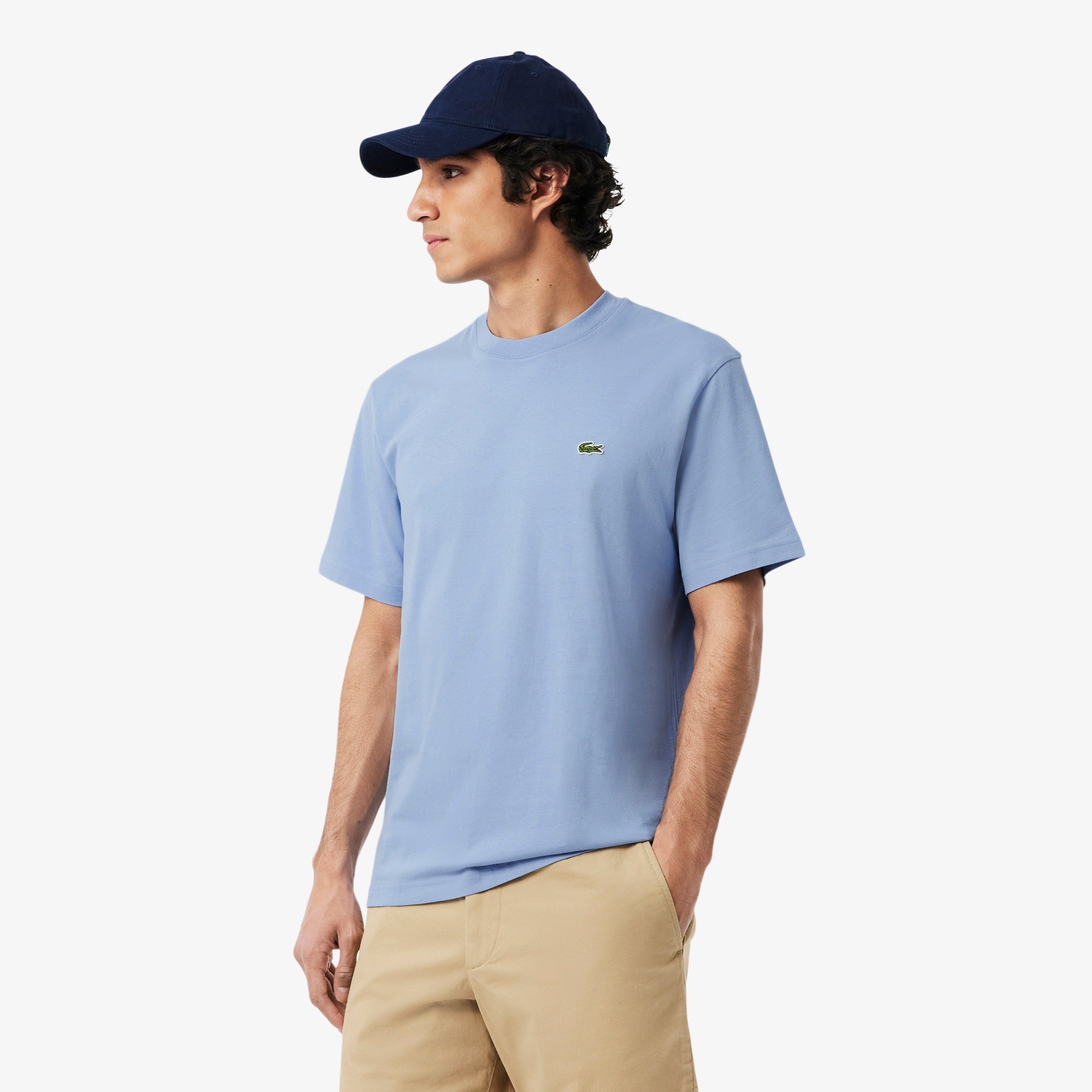 Men's Lacoste Cotton T-Shirt Light Blue