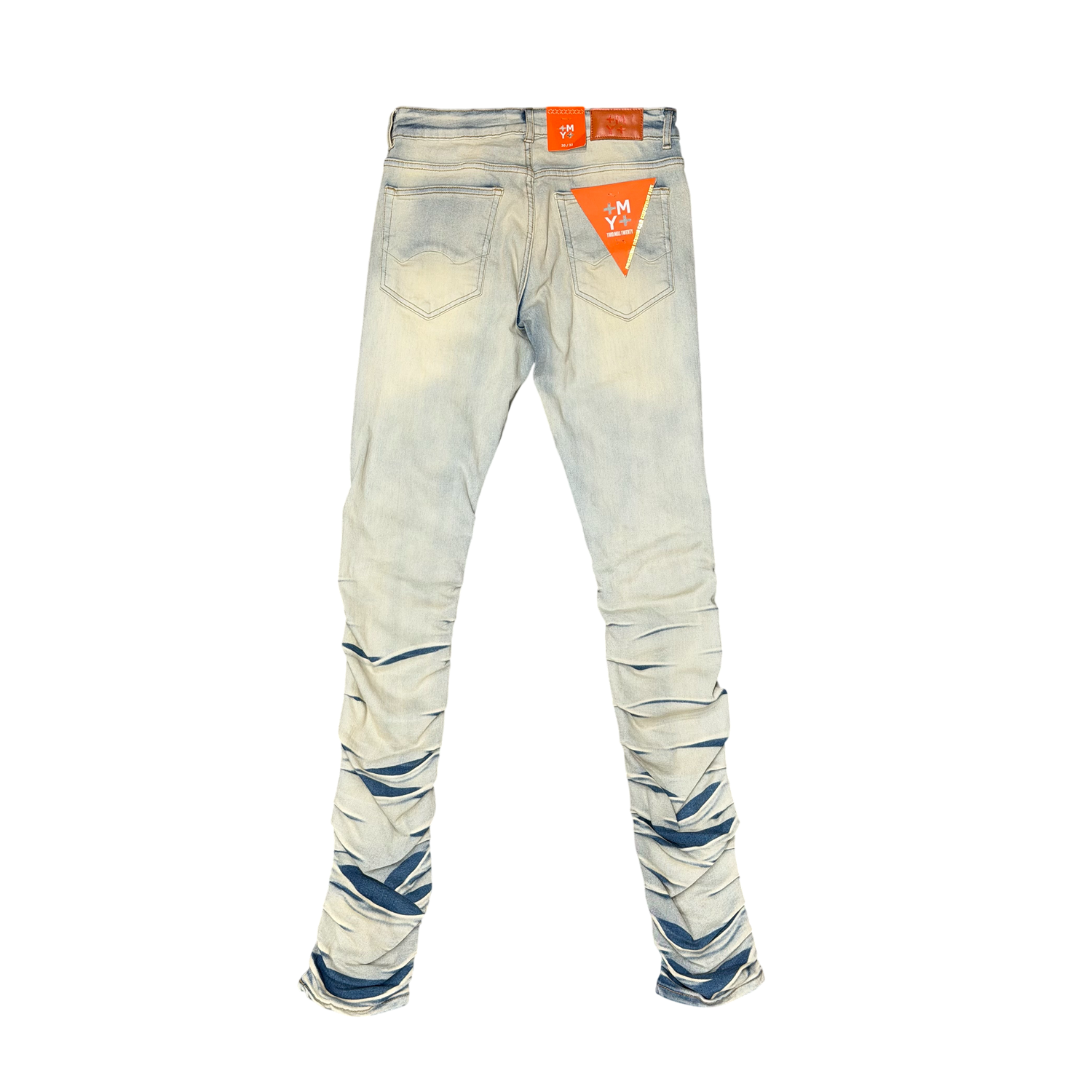 Men's TWO MILL TWENTY "Monroe" Skinny Fit Stacked Leg Denim Jeans Vintage