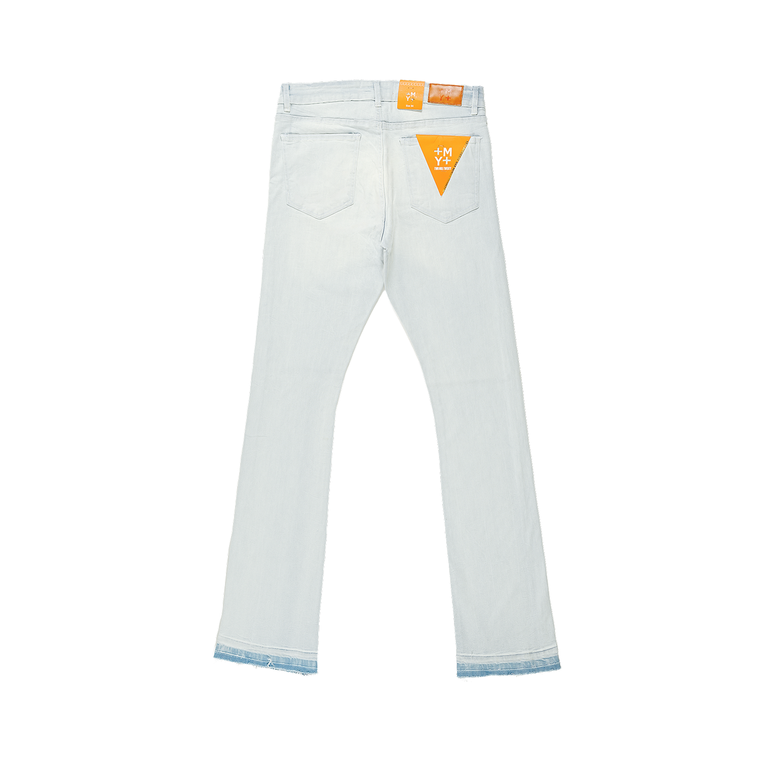 Men's TWO MILL TWENTY Straight Leg Rhinestone Claw Jeans Light Wash